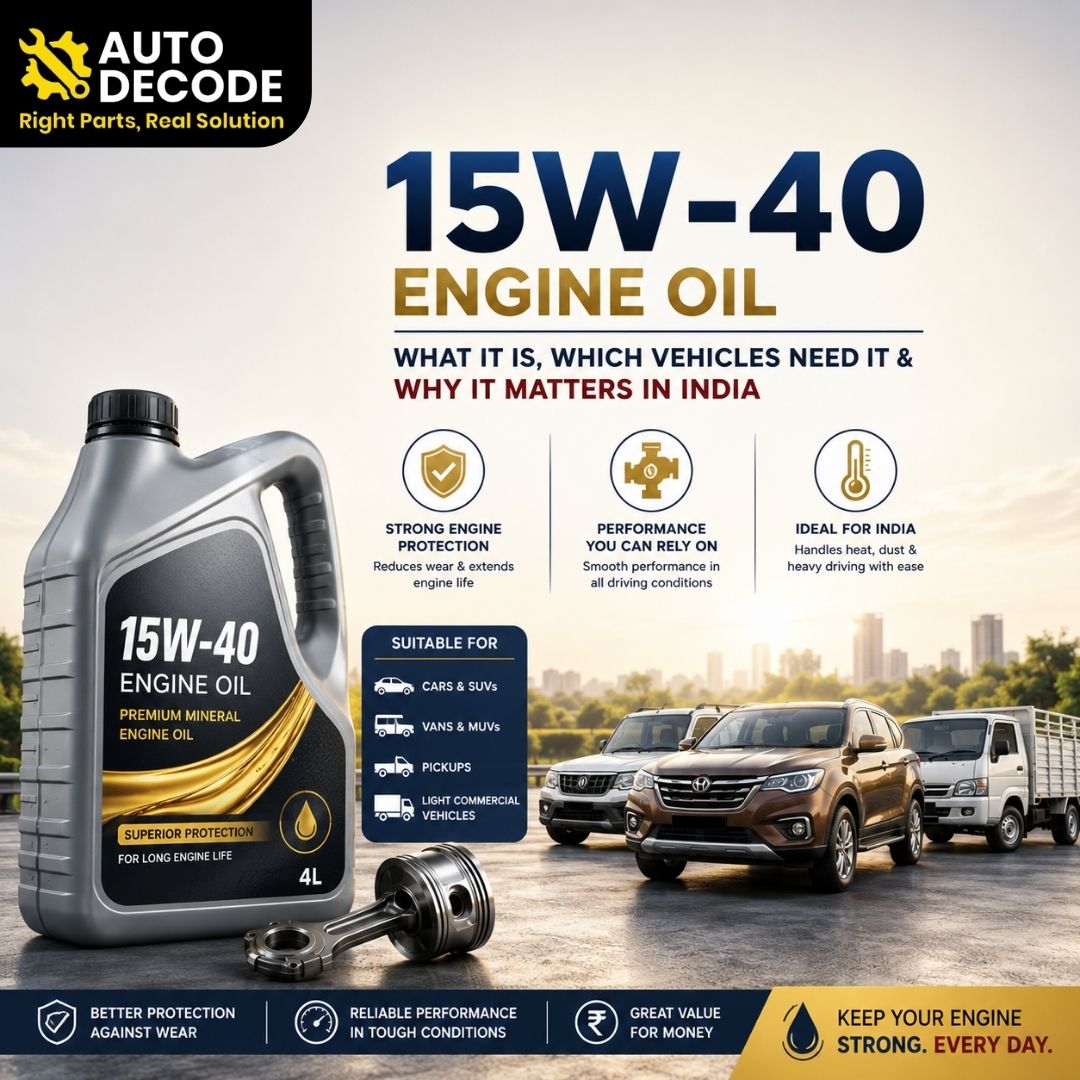 15W-40 Engine Oil: What It Is, Which Vehicles Need It & Why It Matters in India