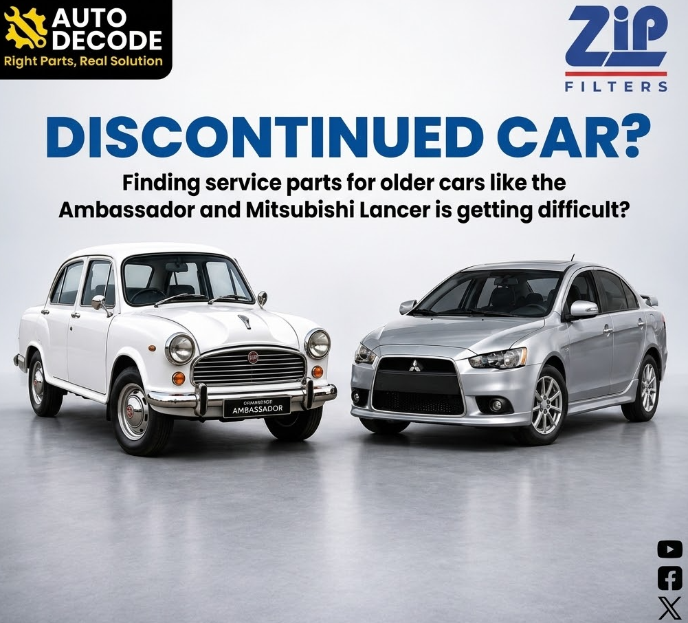 From Ambassador to Mitsubishi Lancer: ZIP Filter for India's Most Iconic Cars