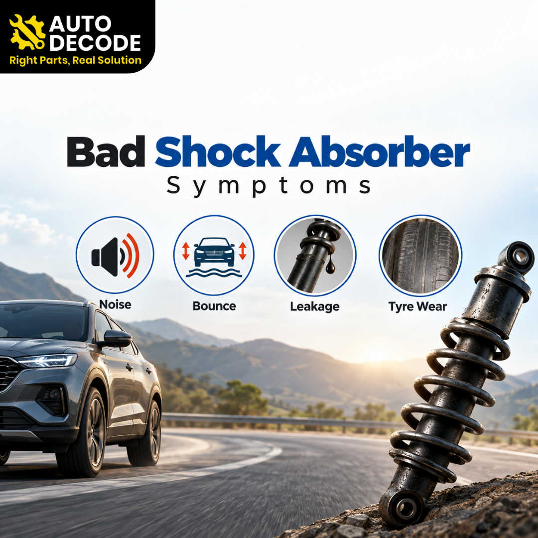 Bad Shock Absorber Symptoms: Noise, Bounce, Leakage and Tyre Wear