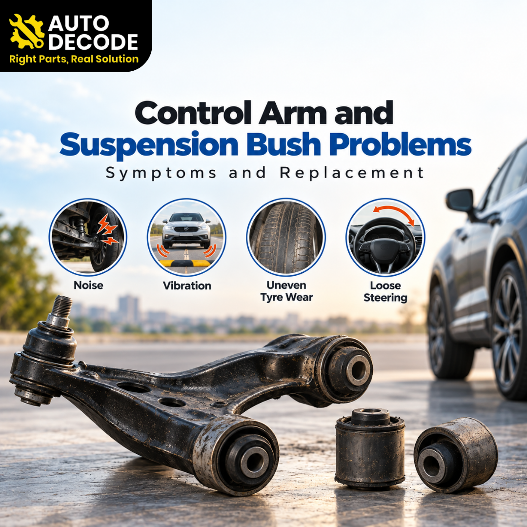 Control Arm and Suspension Bush Problems: Symptoms and Replacement