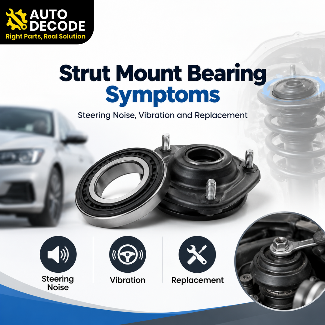 Strut Mount Bearing Symptoms: Steering Noise, Vibration and Replacement