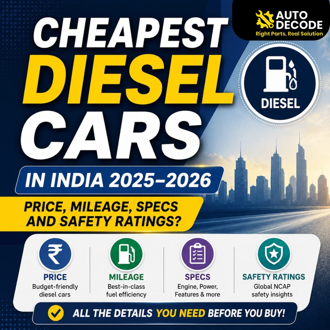 Cheapest Diesel Cars in India 2025–2026 – Price, Mileage, Specs and Safety Ratings?