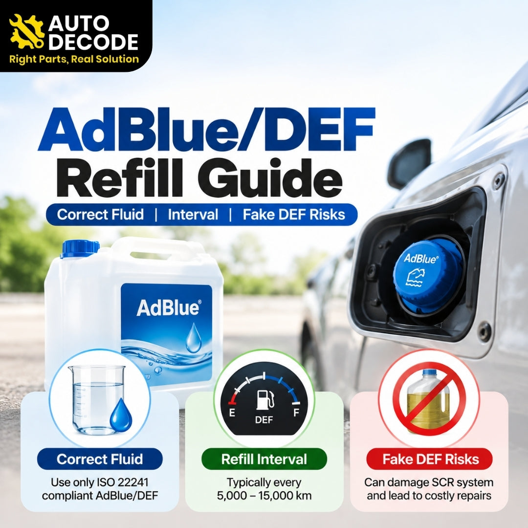 AdBlue/DEF Refill Guide: Correct Fluid, Interval & Fake DEF Risks (India)