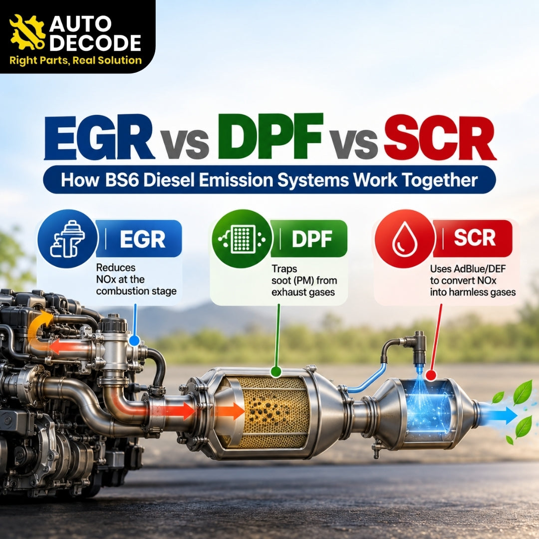 EGR vs DPF vs SCR: How BS6 Diesel Emission Systems Work Together