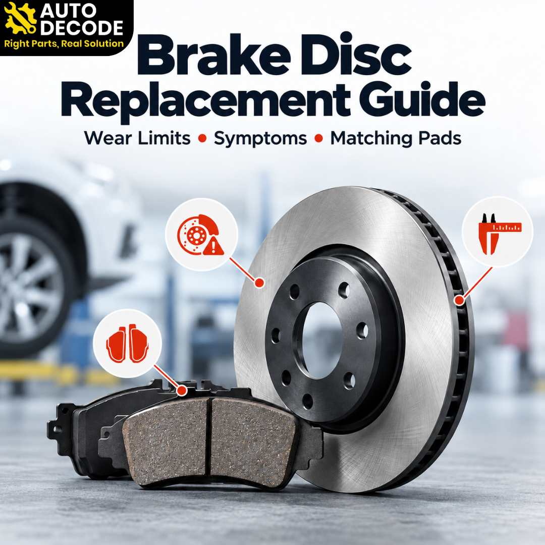 Brake Disc Replacement Guide: Wear Limits, Symptoms, and Matching Pads