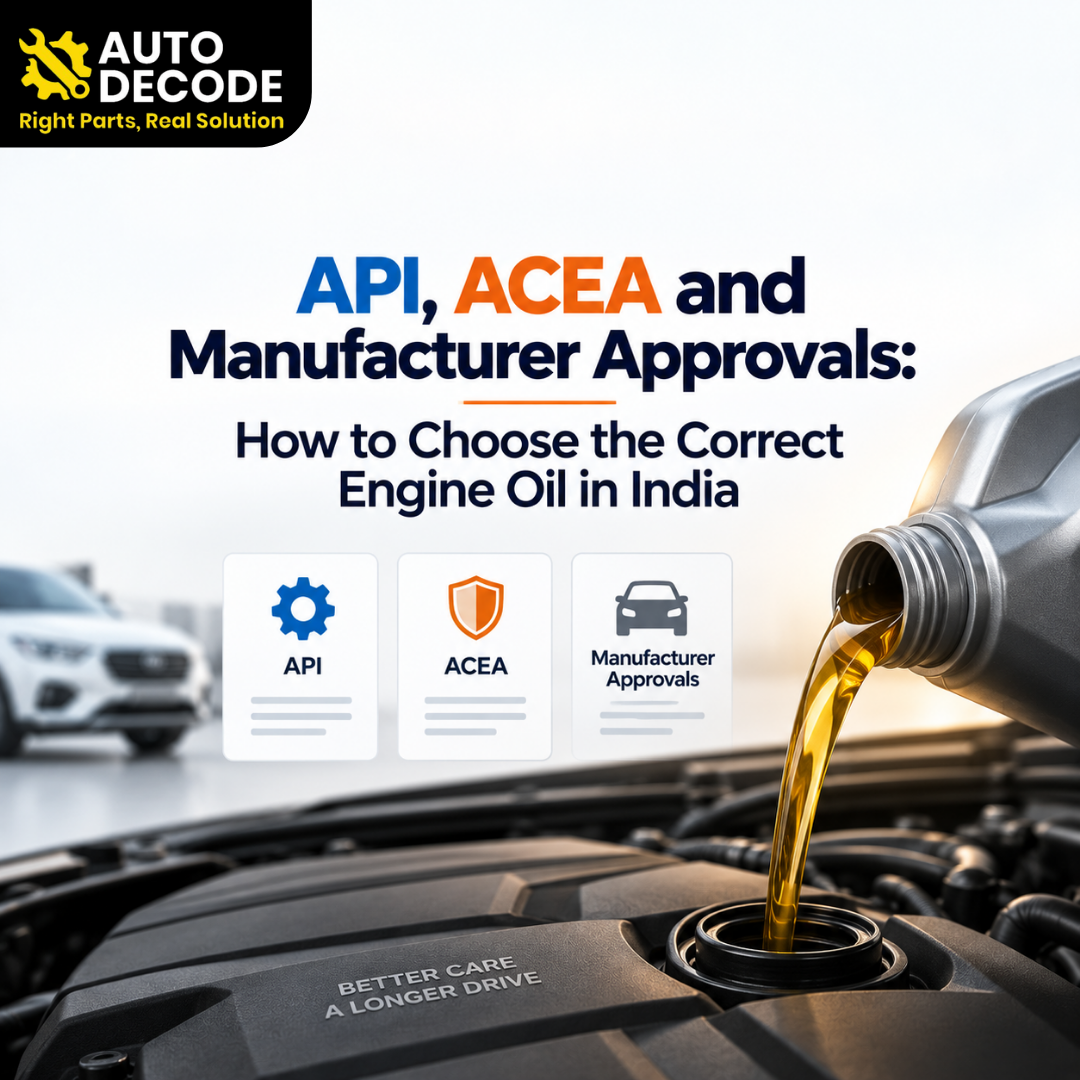 API, ACEA and Manufacturer Approvals: How to Choose the Correct Engine Oil in India