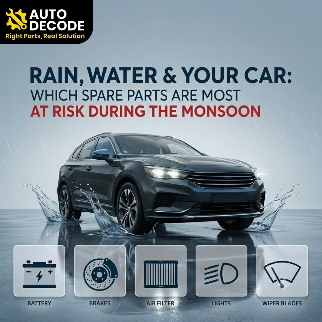 Rain, Water & Your Car: Which Spare Parts Are Most at Risk During the Monsoon