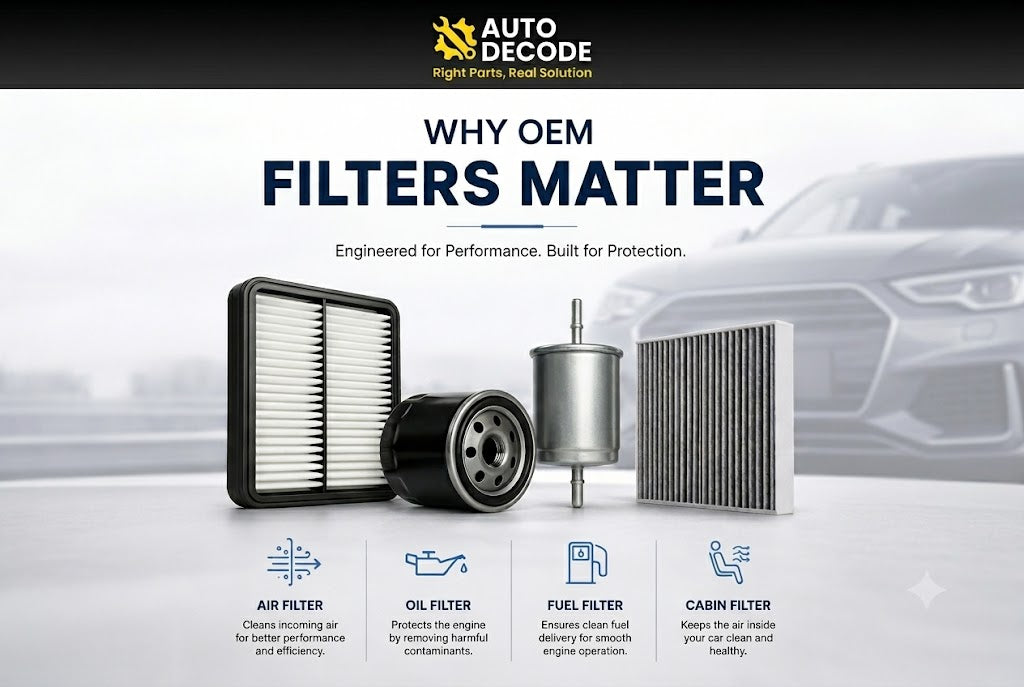 Why OEM Filters Matter: Air, Oil, Fuel & Cabin Filters Explained