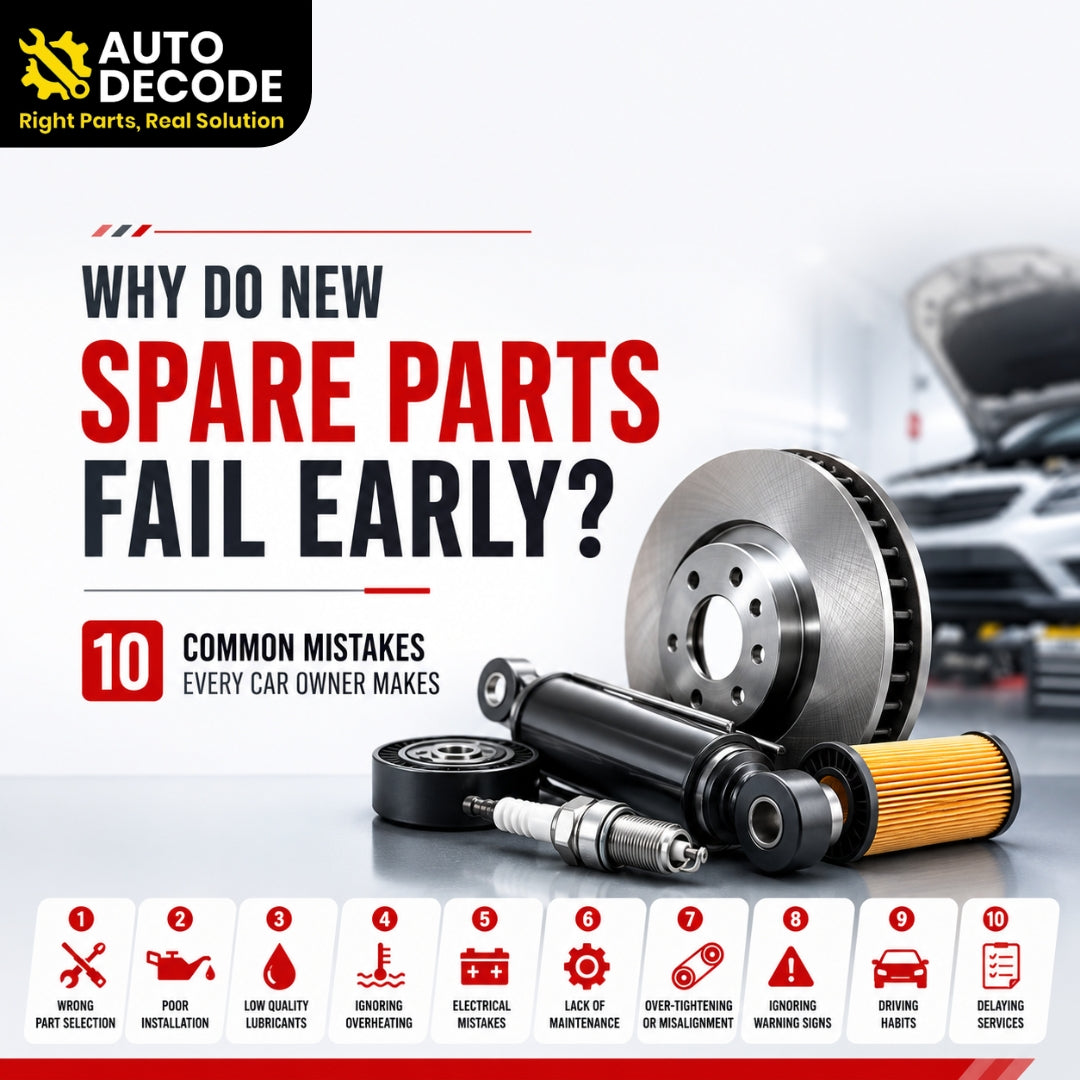 Why Do New Spare Parts Fail Early? 10 Mistakes Every Indian Car Owner Makes
