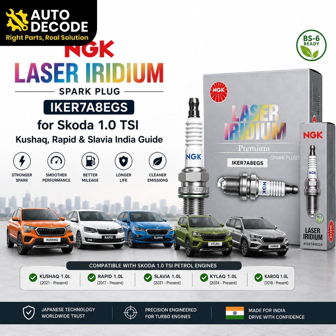 NGK IKER7A8EGS Laser Iridium Spark Plug for Skoda 1.0 TSI — Kushaq, Rapid & Slavia India Guide