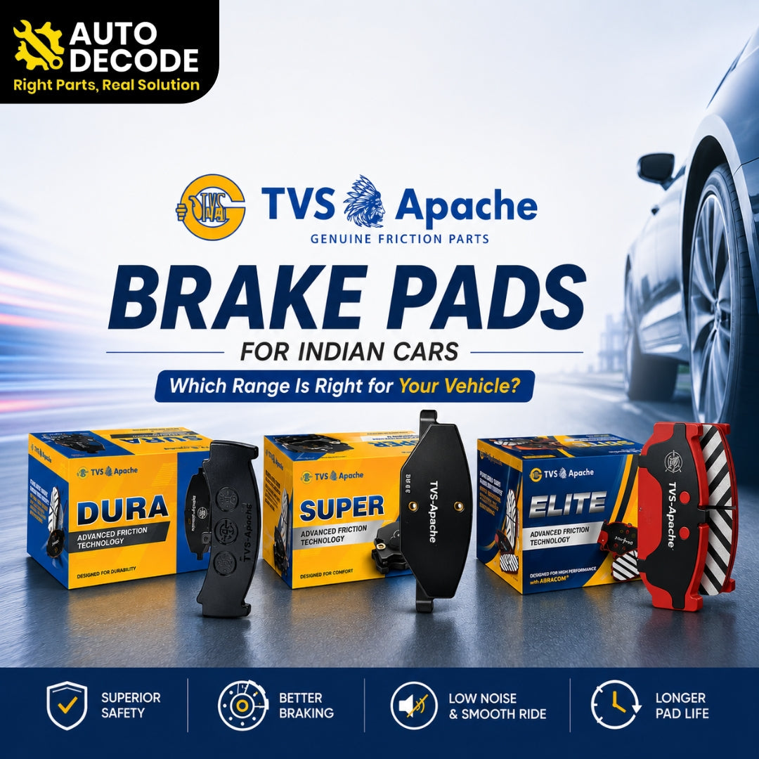 TVS Apache Brake Pads for Indian Cars: Which Range Is Right for Your Vehicle?