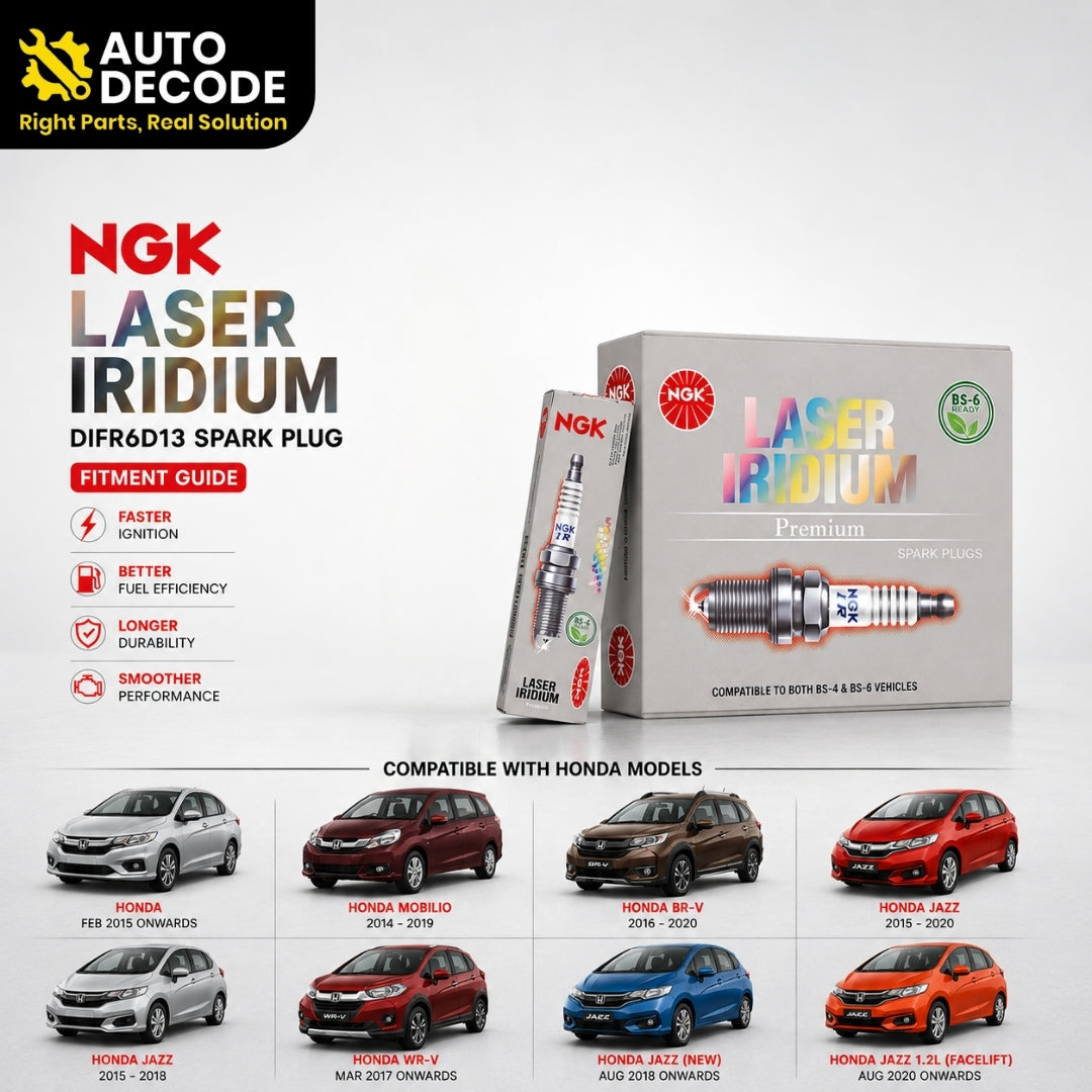 NGK Laser Iridium DIFR6D13 Spark Plug for Honda City, Jazz & India Fitment Guide?