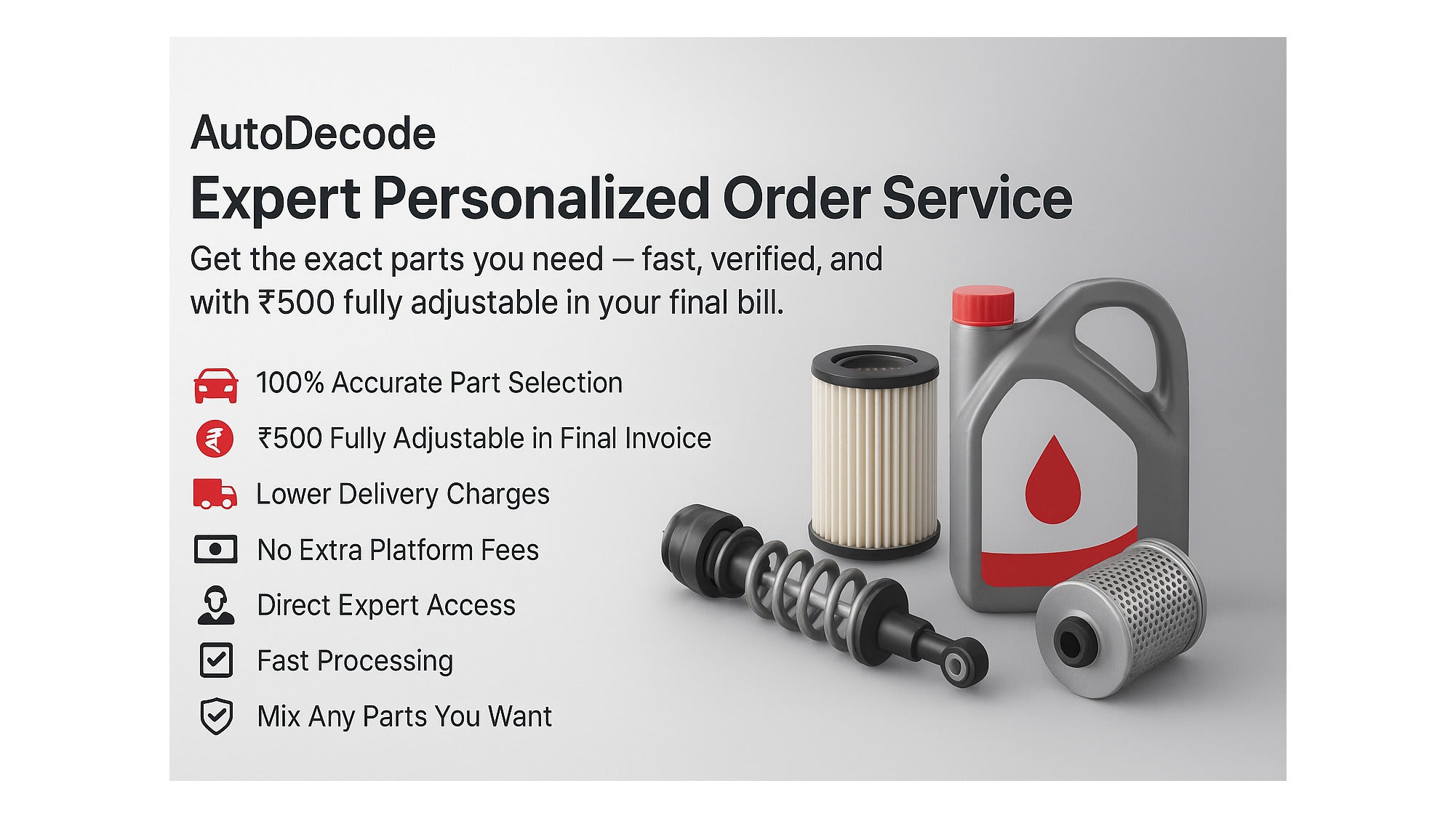 AutoDecode Expert Personalized Order Service
