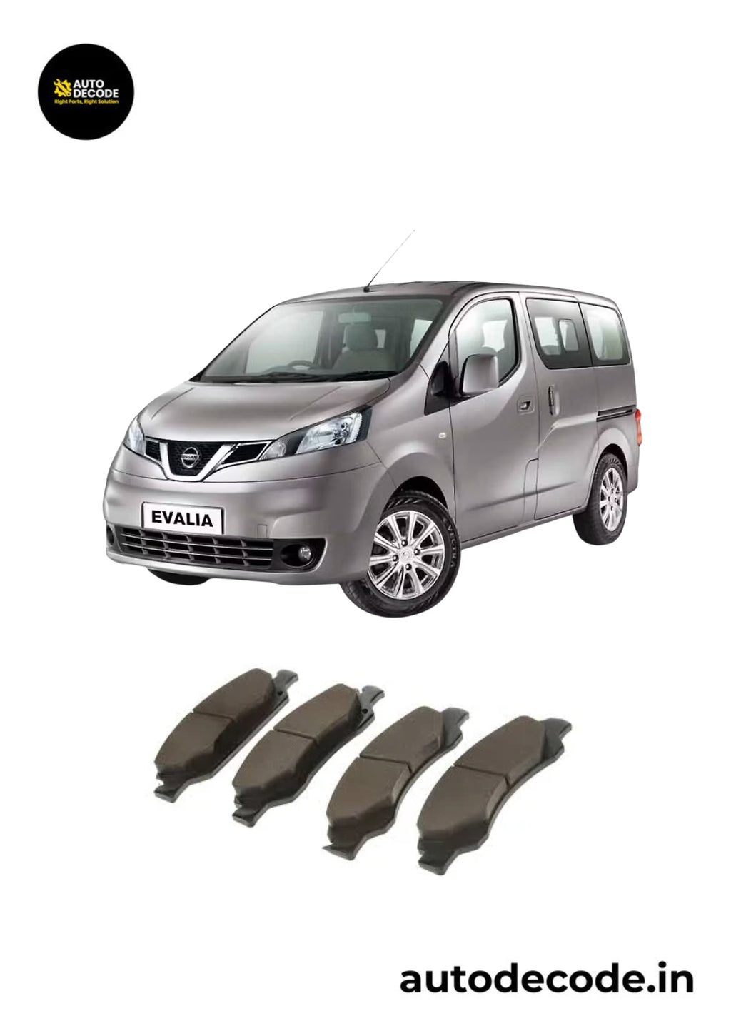 Front Brake Pads For Mitsubishi Pajero / Nissan Evalia – TVS