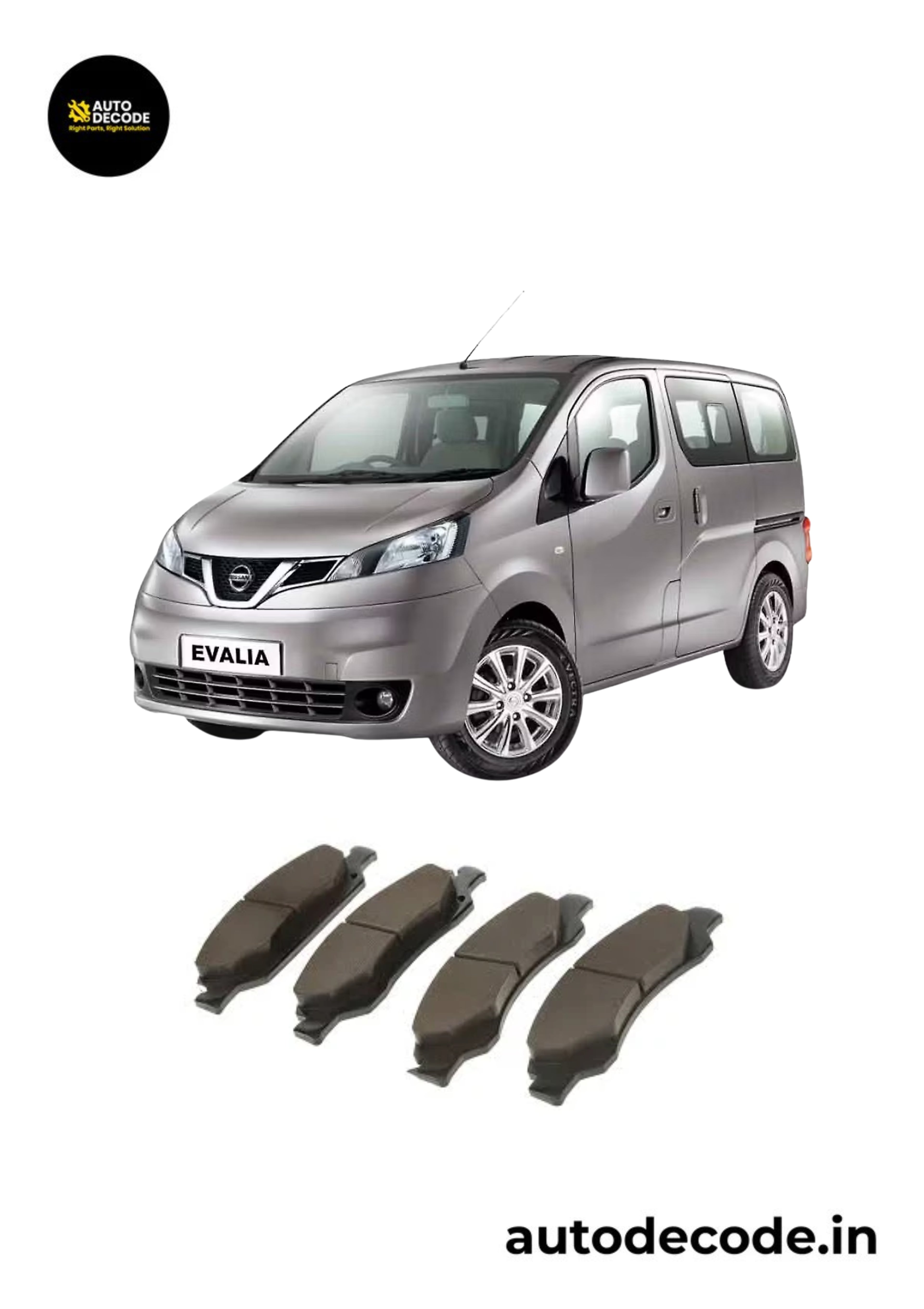 Front Brake Pads For Mitsubishi Pajero / Nissan Evalia – TVS