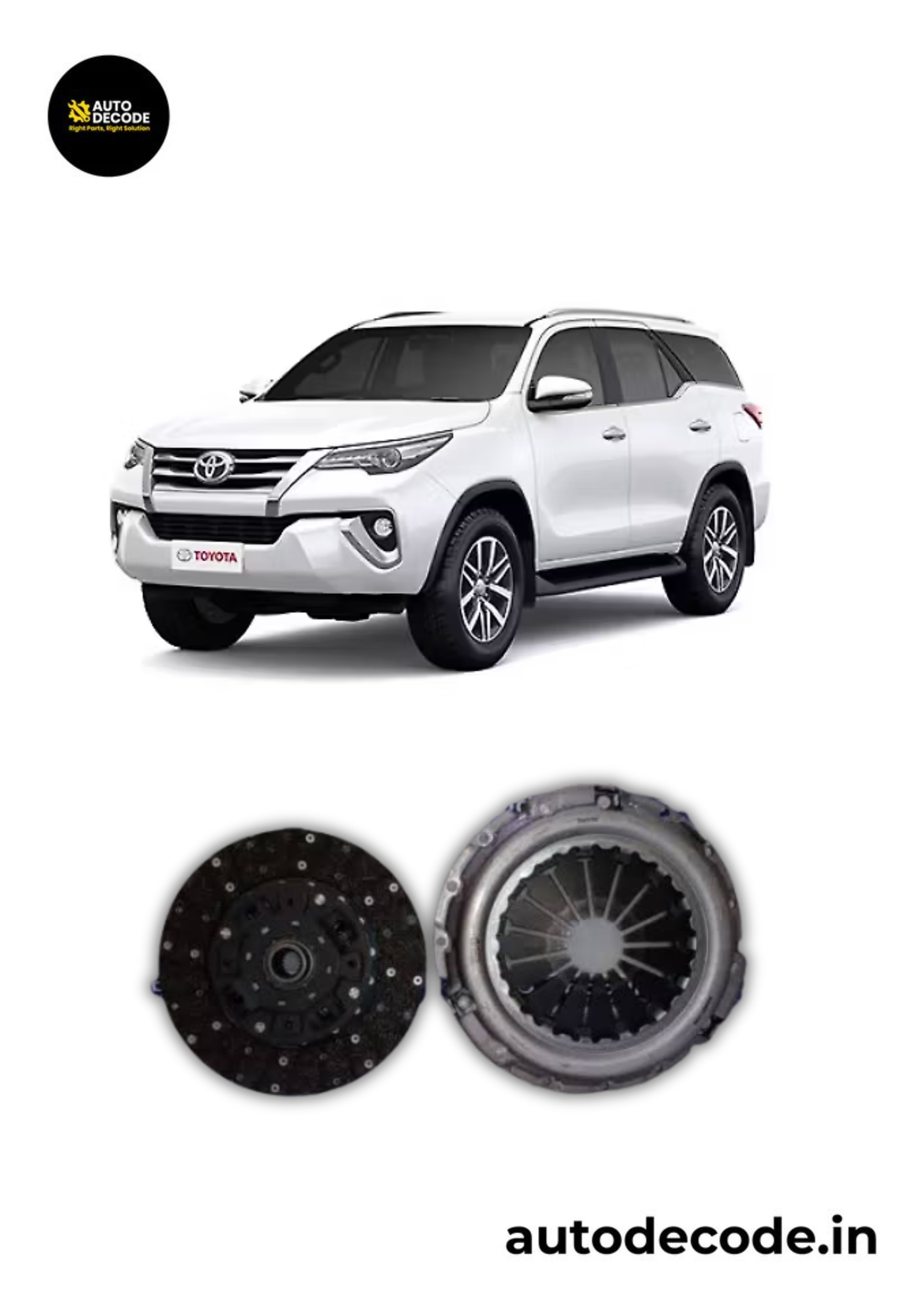 Clutch Kit for Toyota Fortuner & Innova Crysta (Diesel) | Sachs |