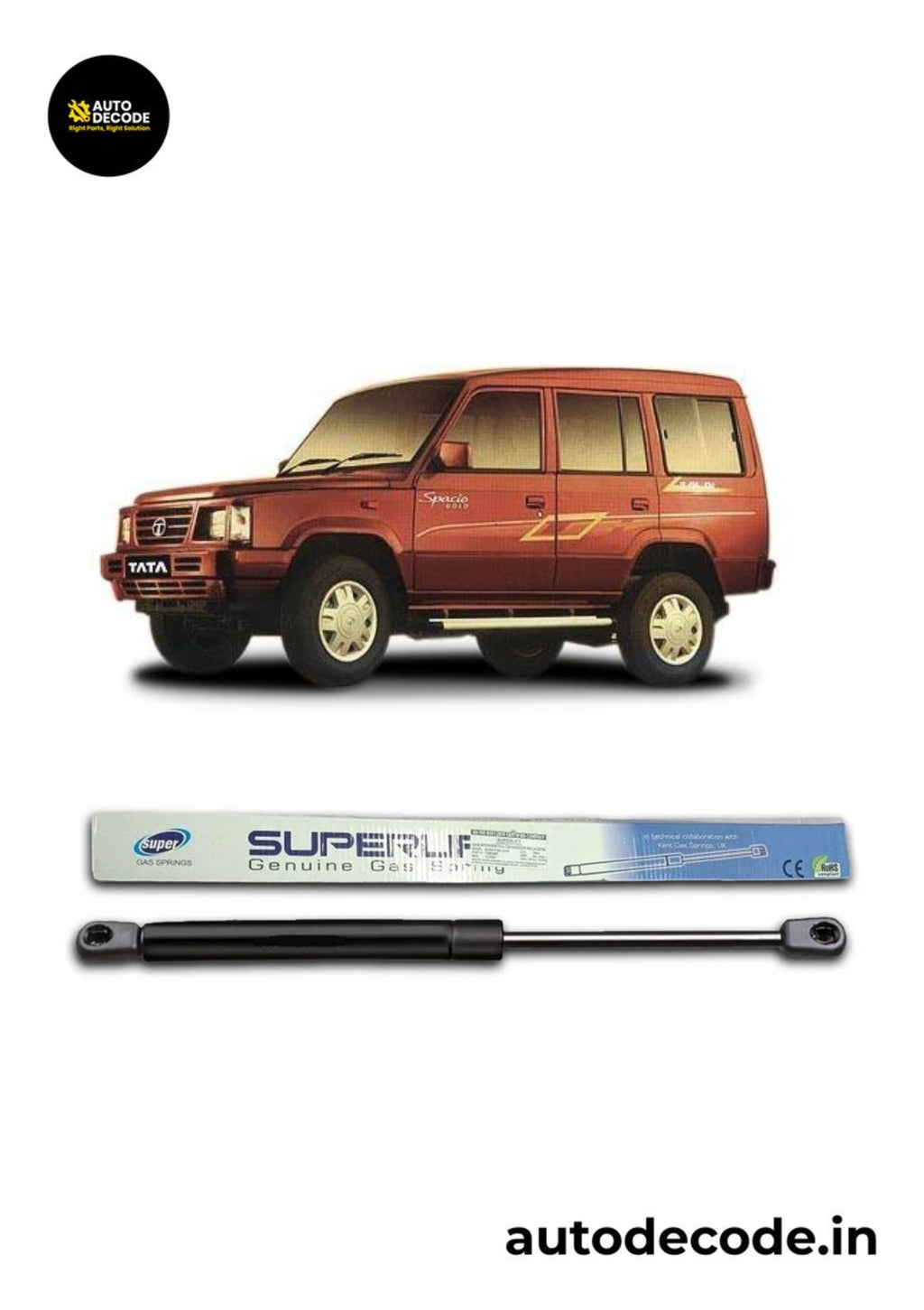 Boot Gas Struts for Tata Sumo Grande | Dicky Lift Support | Set of 2