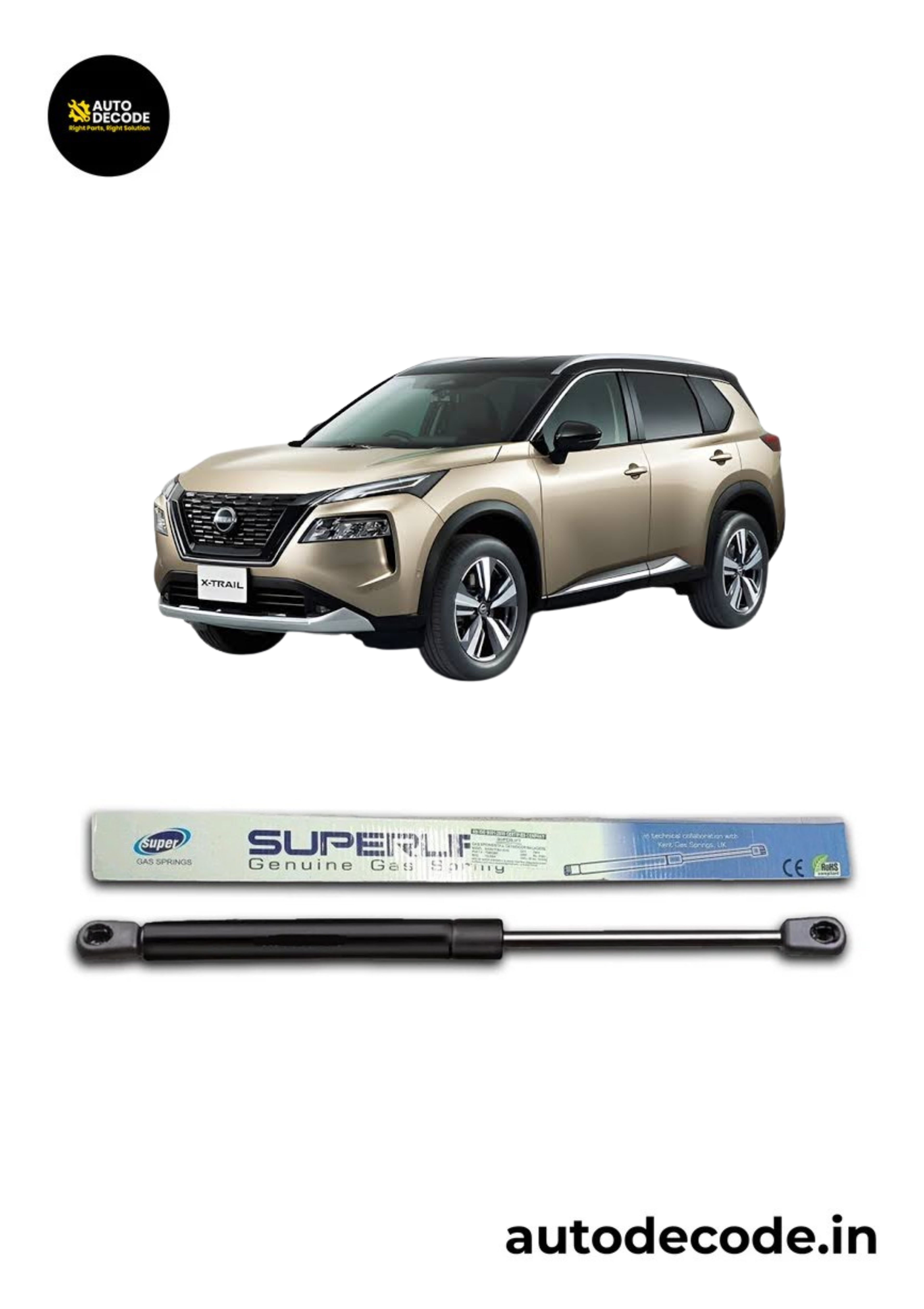Boot Gas Struts for Nissan X-Trail T30 | Dicky Lift Support | Set of 2