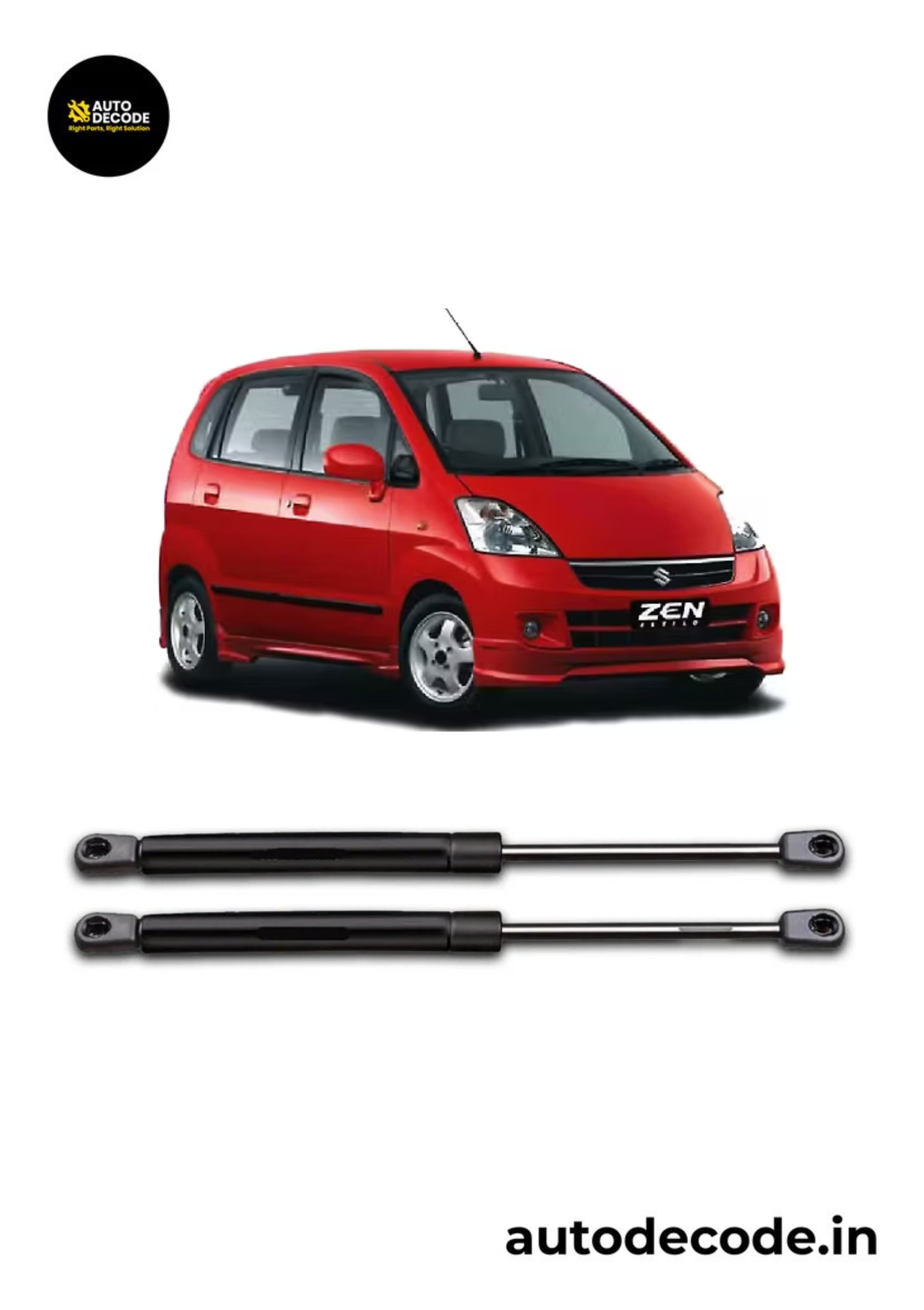 Boot Gas Struts for Maruti Suzuki Zen | Dicky Lift Support | Set of 2