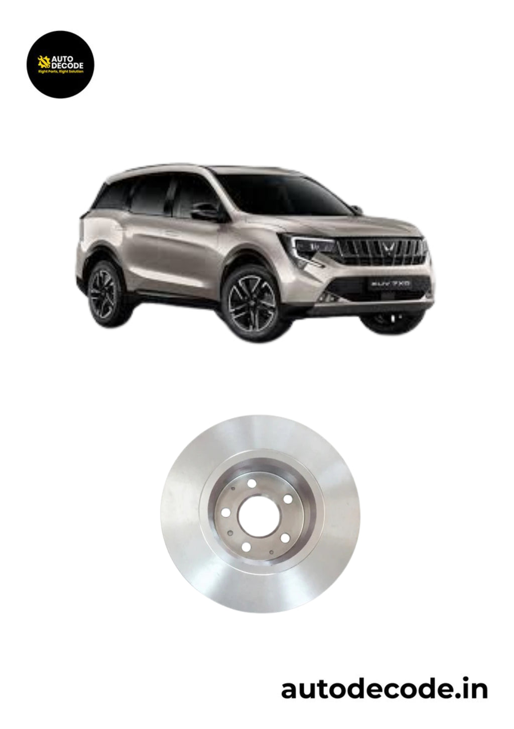 Front Right Brake Disc For Mahindra XUV 700 / XUV 7X0 – Genuine