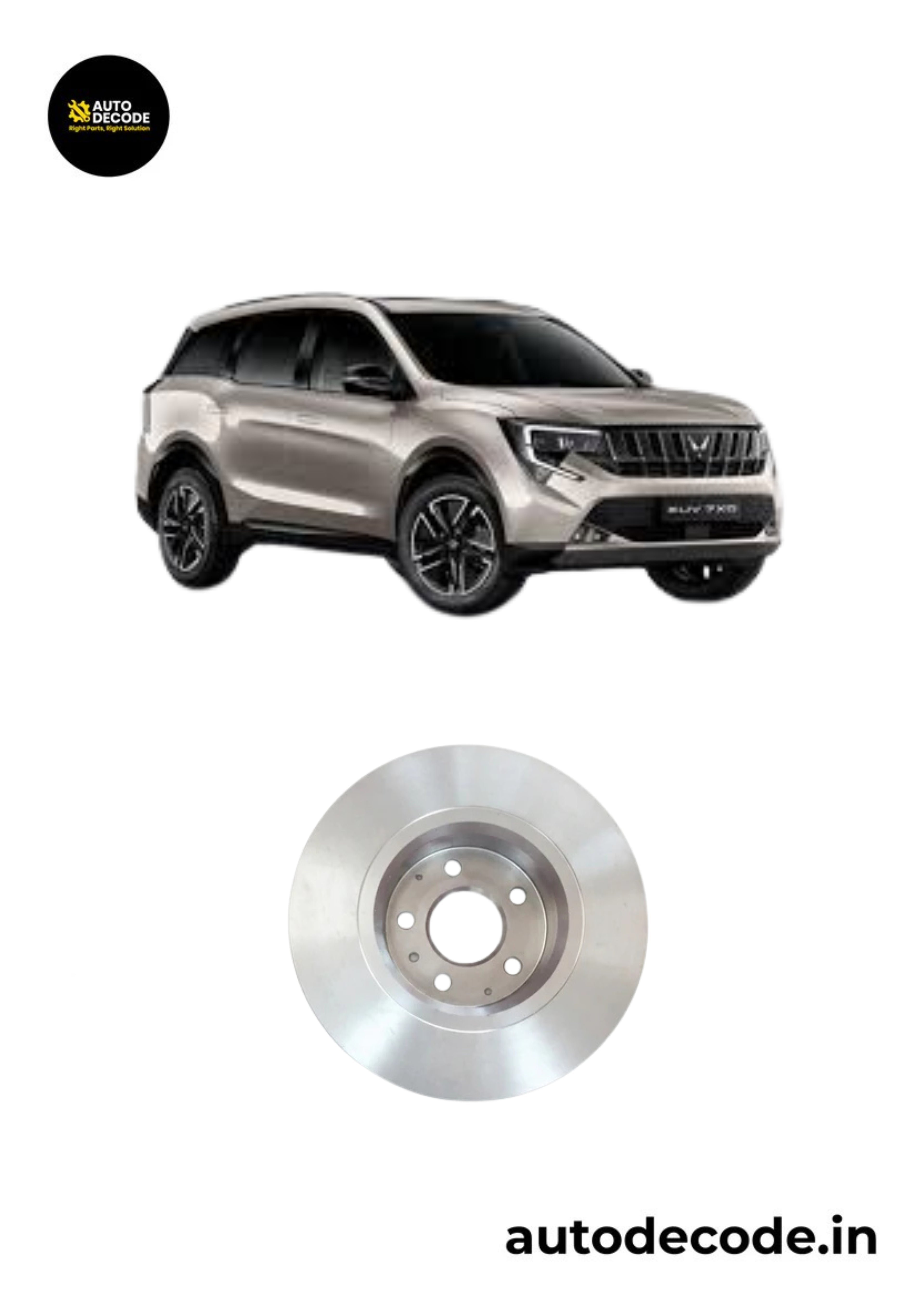 Front Right Brake Disc For Mahindra XUV 700 / XUV 7X0 – Genuine