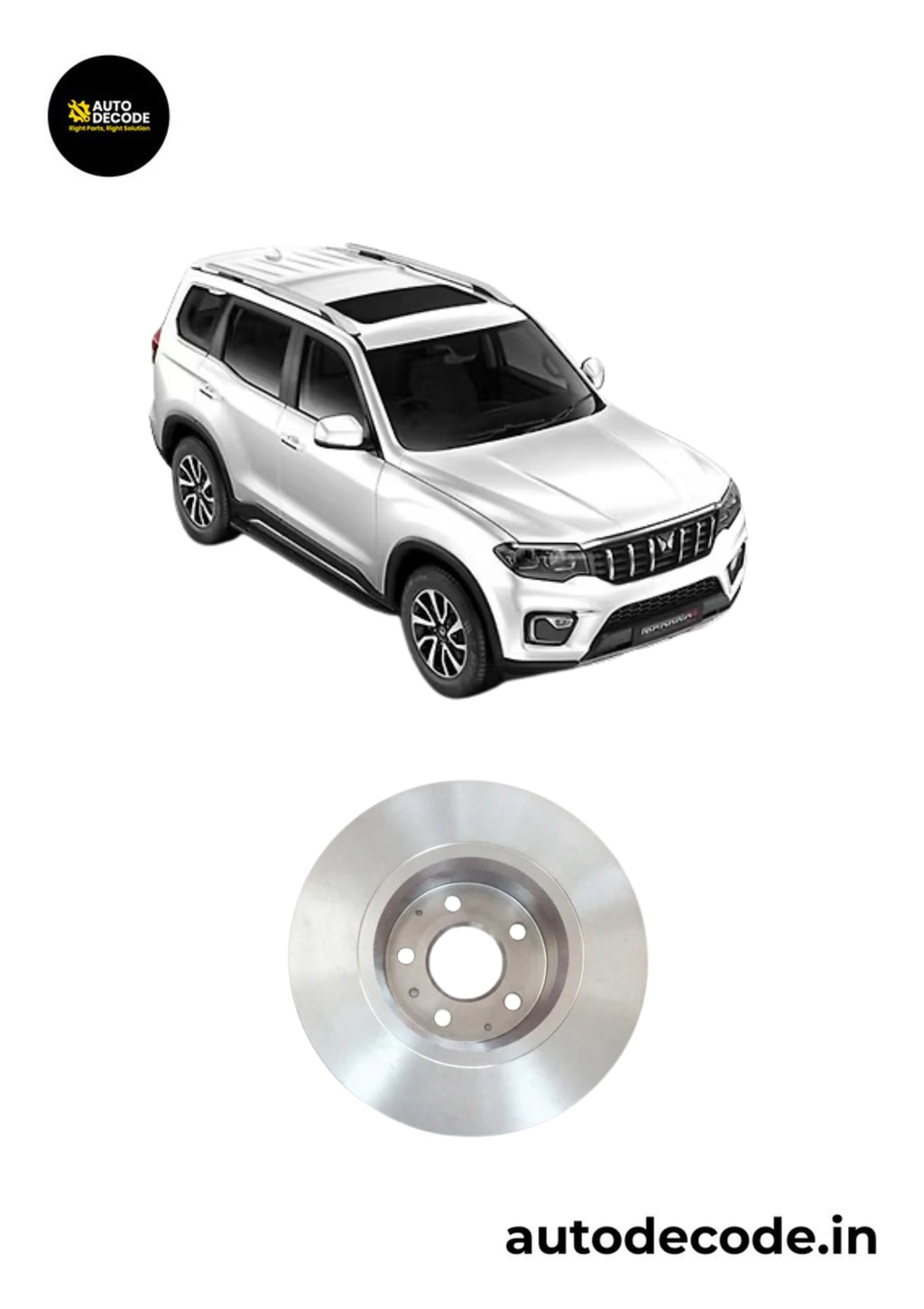 Front Brake Disc For Mahindra Scorpio N – Genuine