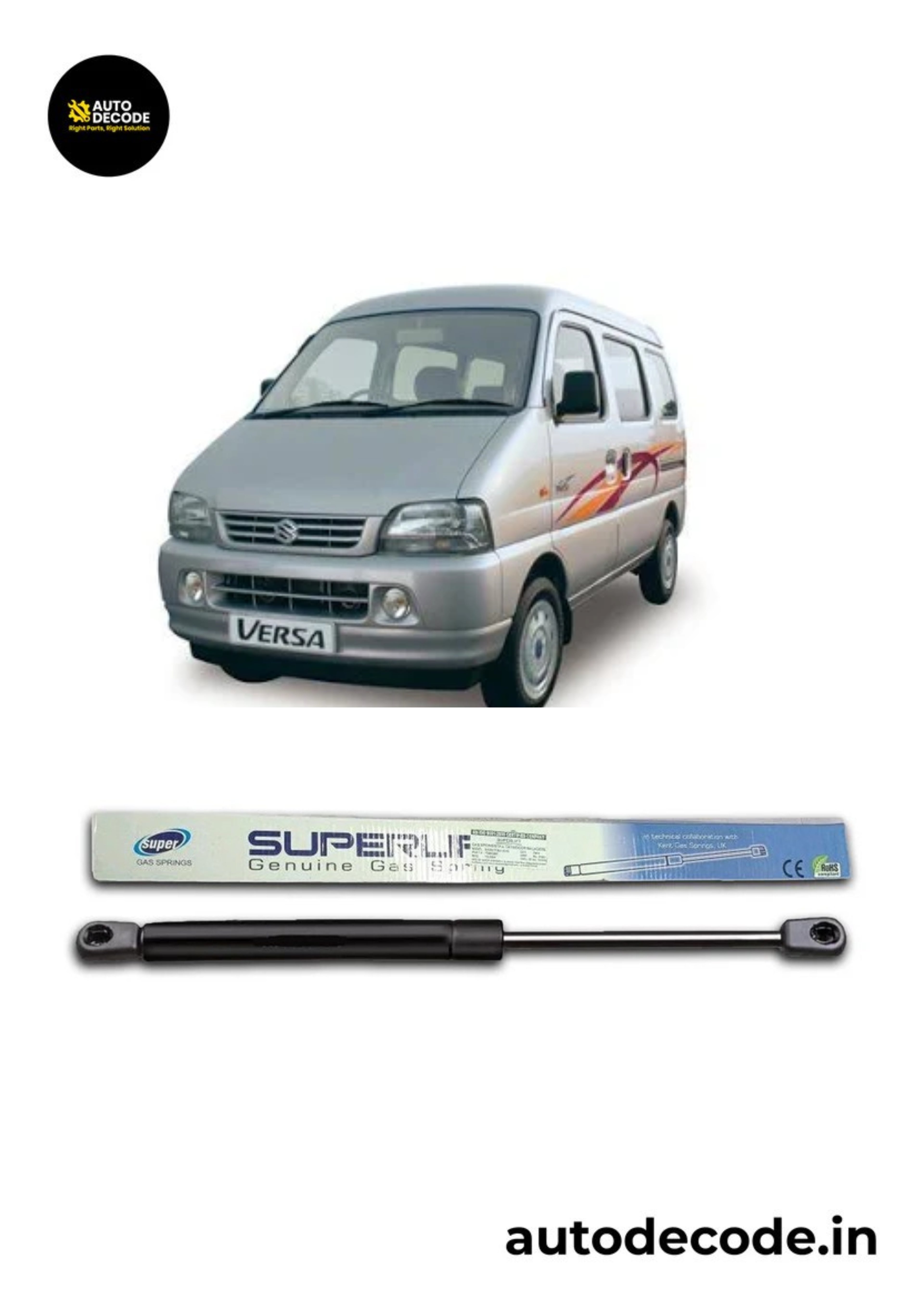 Boot Gas Struts for Maruti Suzuki Versa | Dicky Lift Support | Set of 2