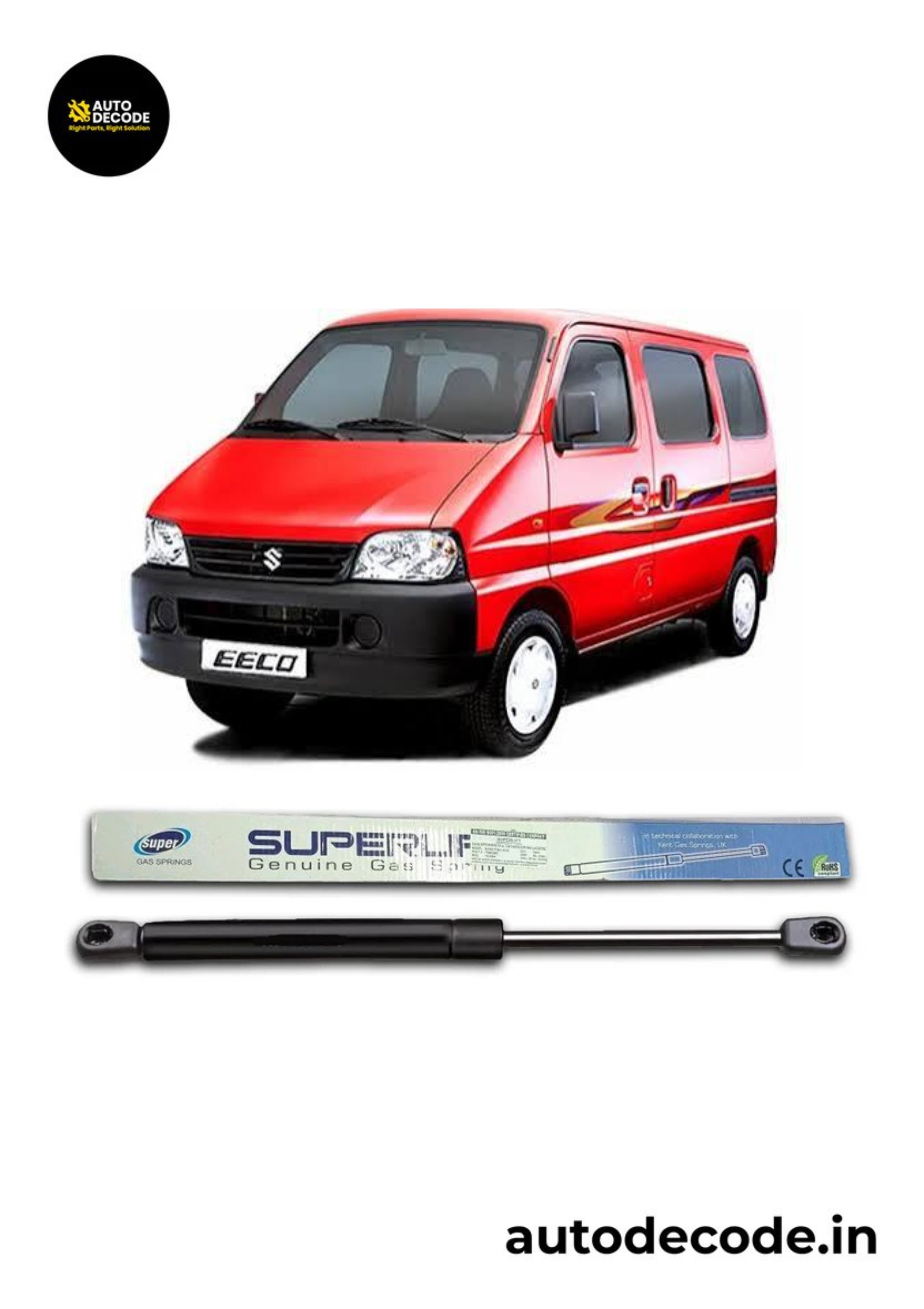 Boot Gas Struts for Maruti Suzuki Van | Dicky Lift Support | Set of 2