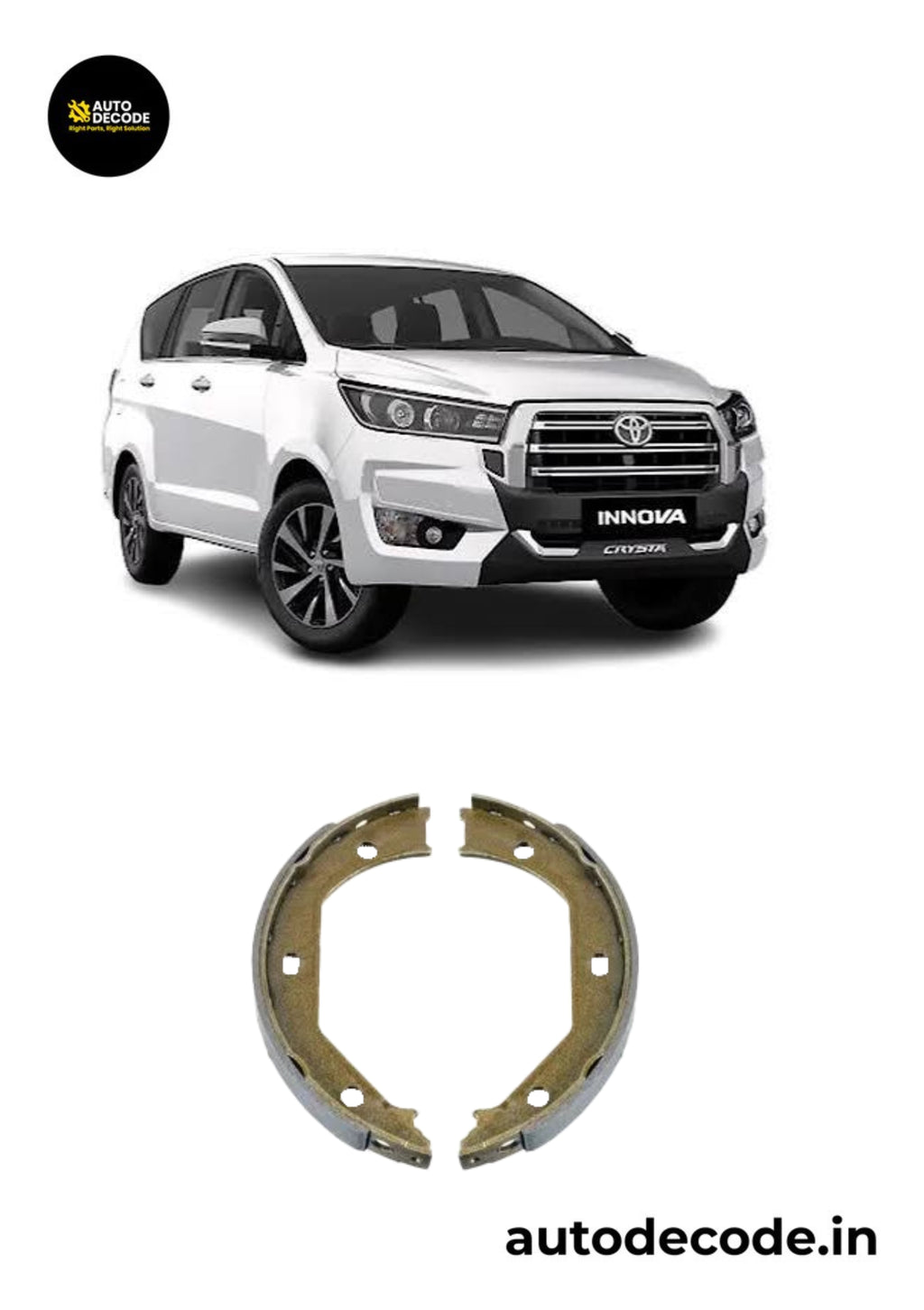 Rear Brake Shoe For Toyota Innova Crysta – TVS