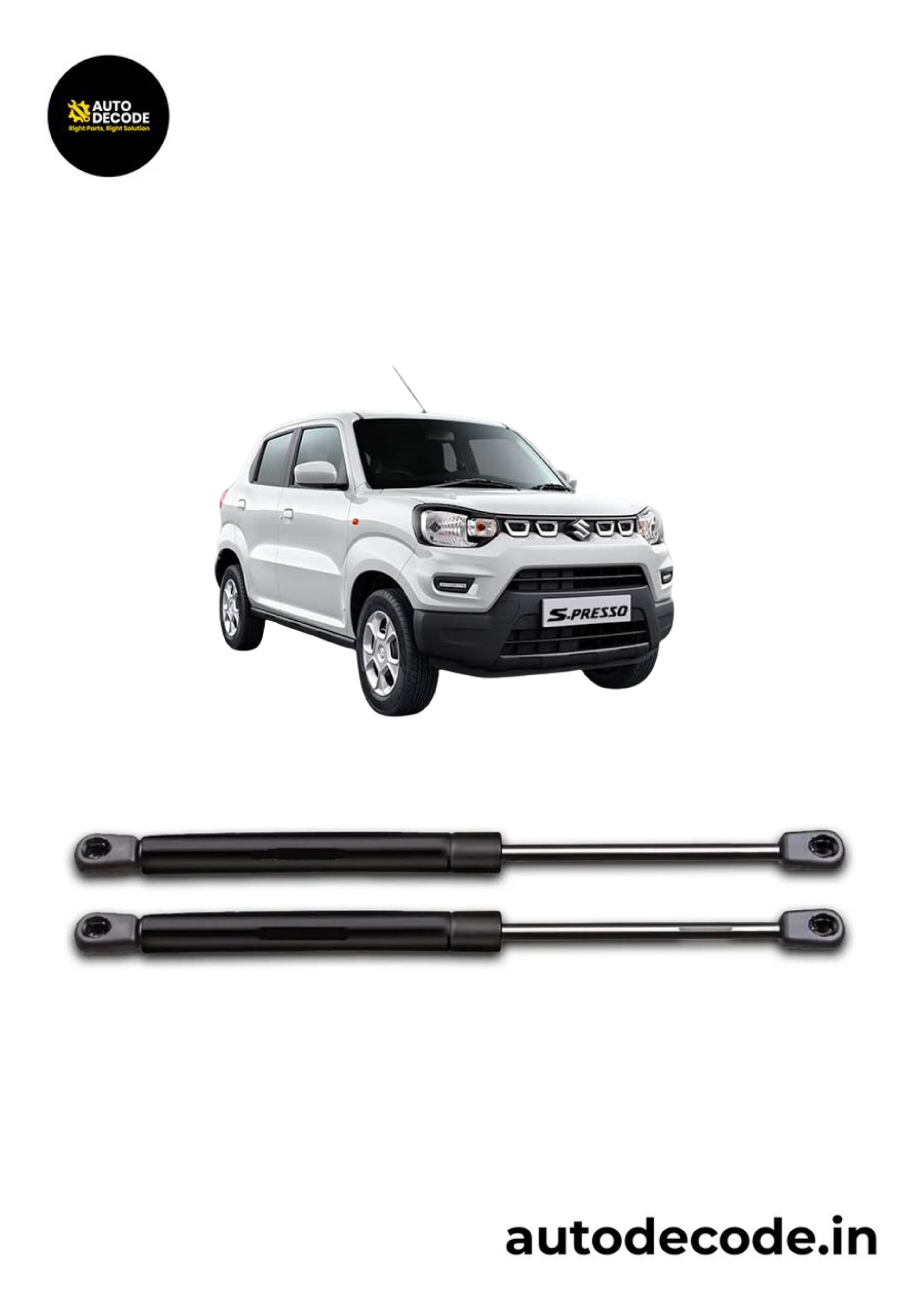 Boot Gas Struts for Maruti Suzuki S-Presso | Dicky Lift Support | Set of 2