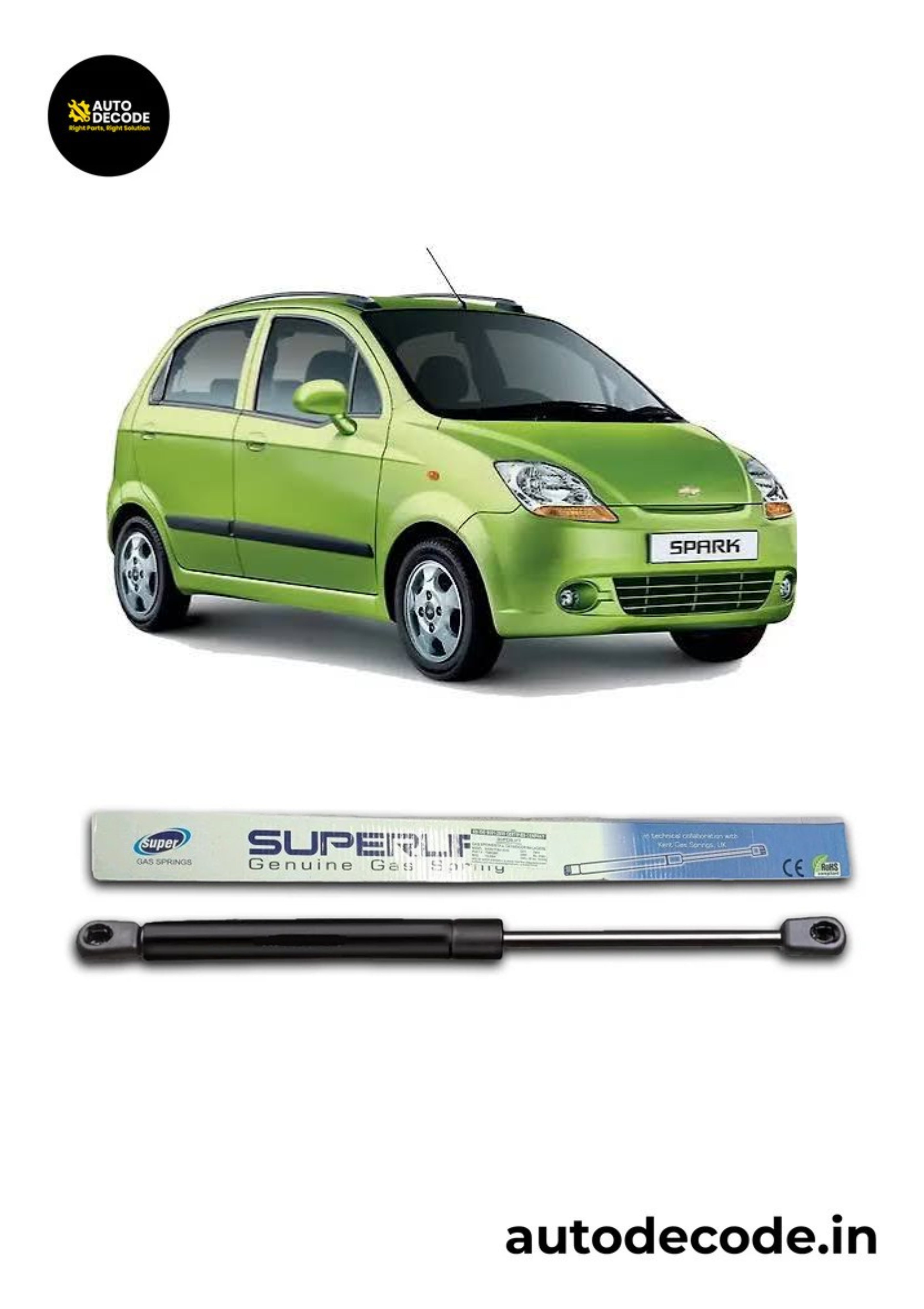 Boot Gas Struts for Chevrolet Spark | Dicky Lift Support | Set of 2