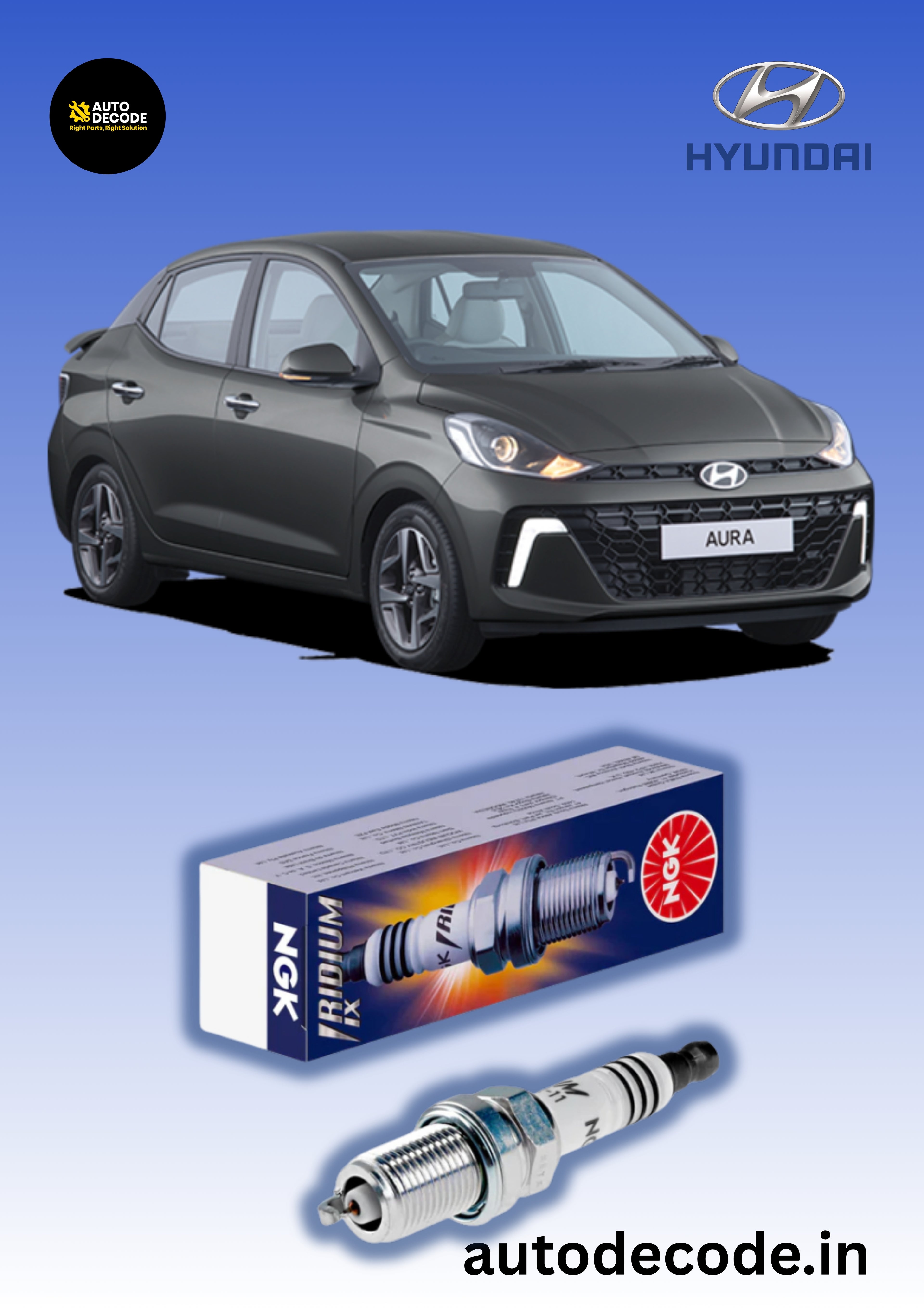 NGK Iridium Spark Plug LKR7BIX-P for Hyundai – NGK Premium