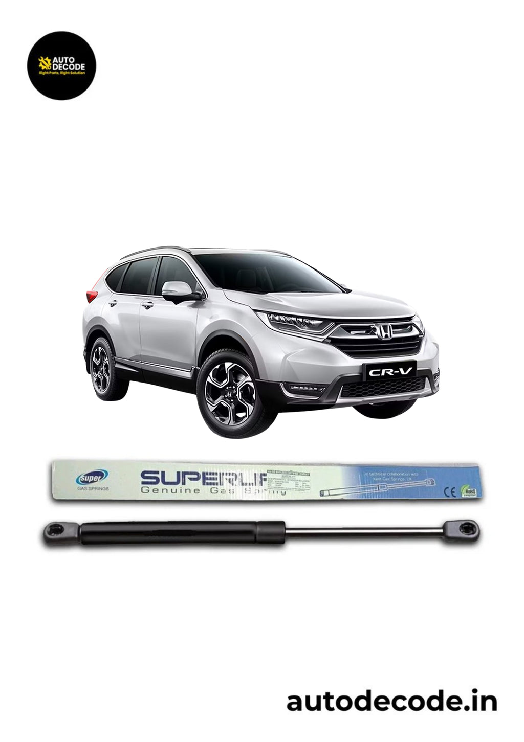 Boot Gas Struts for Honda CR-V T2 / T3 | Dicky Lift Support | Set of 2
