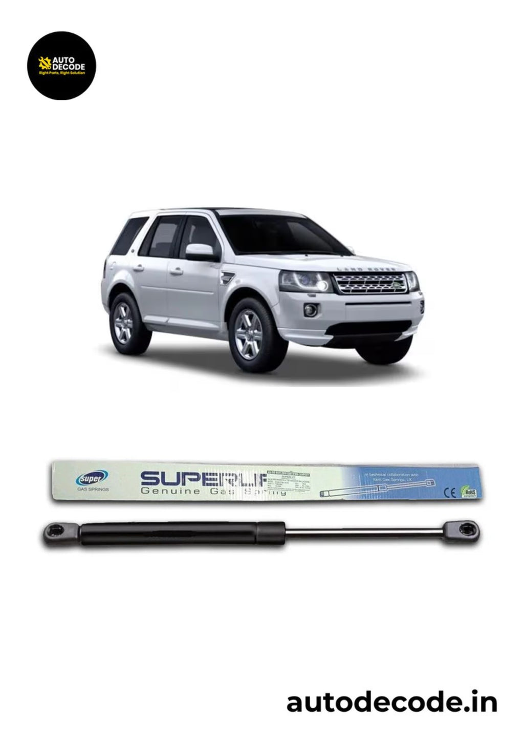 Bonnet Gas Struts for Land Rover Freelander 2 | Hood Lift Support | Set of 2