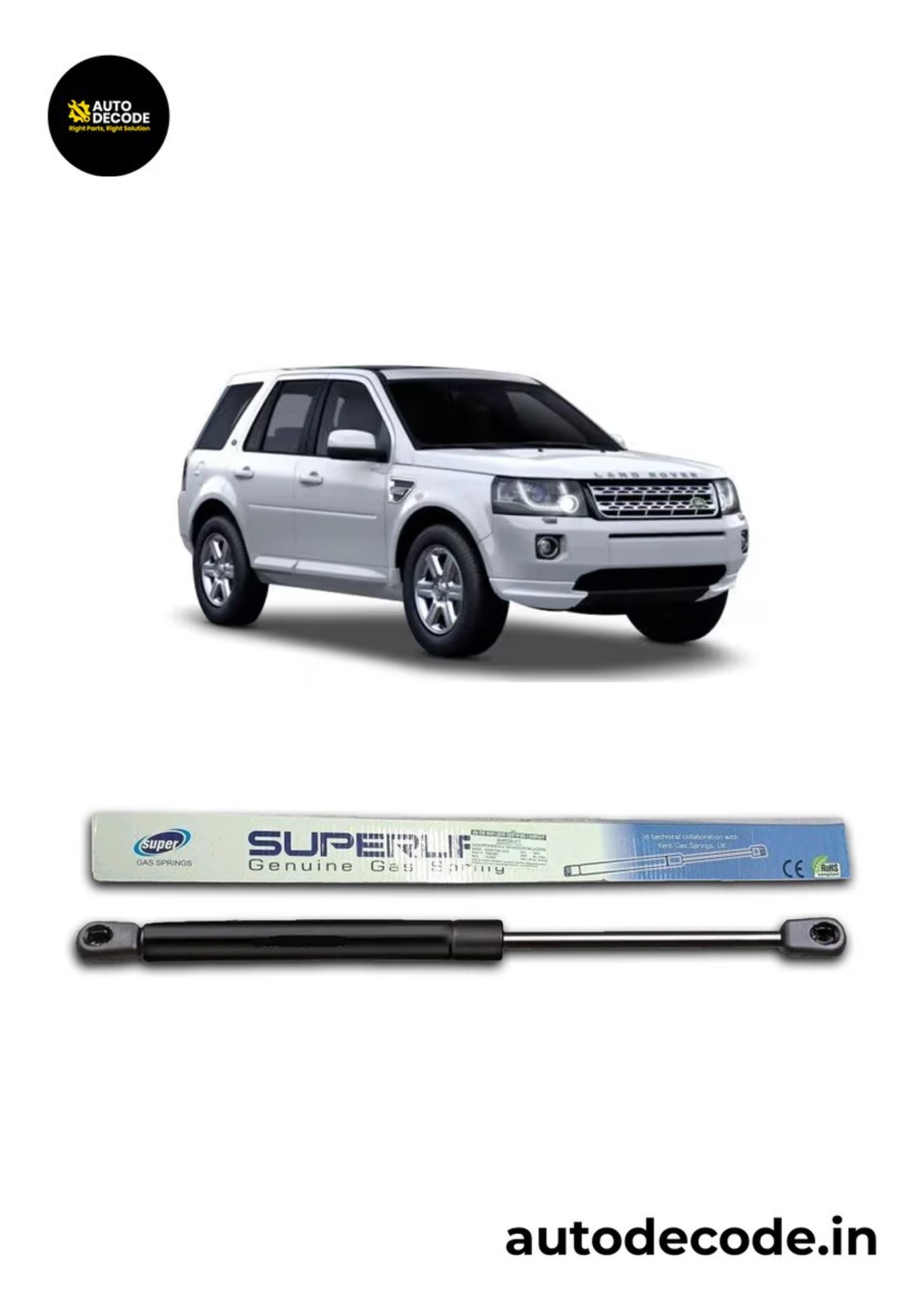Bonnet Gas Struts for Land Rover Freelander 2 | Hood Lift Support | Set of 2
