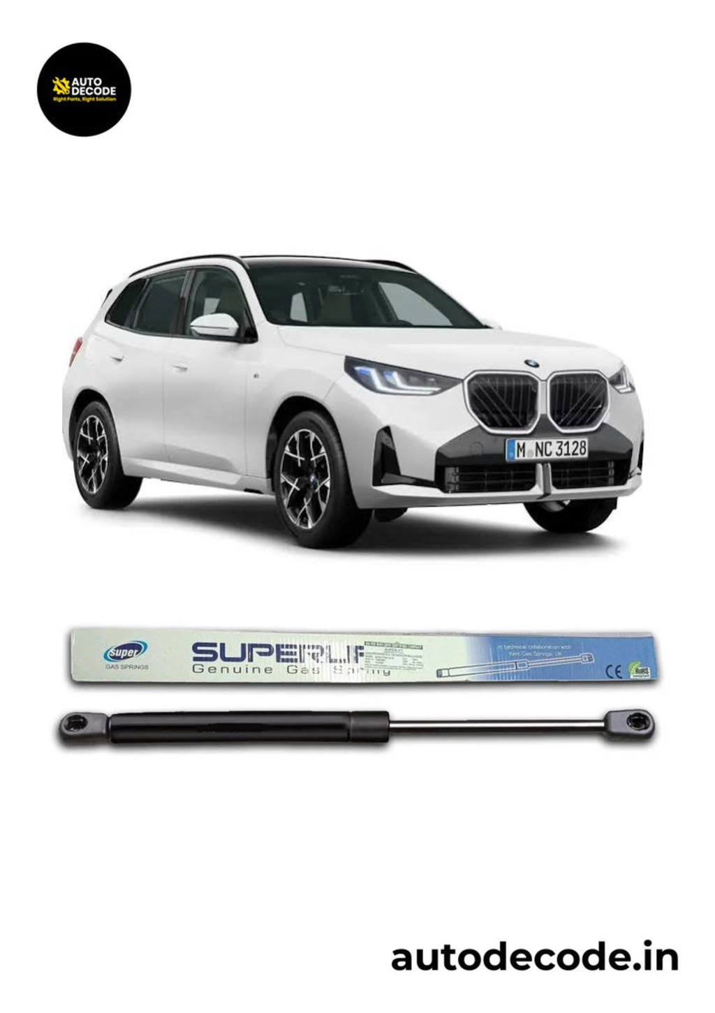 Main Boot Gas Struts for BMW X5 New Model | Dicky Lift Support | Set of 2