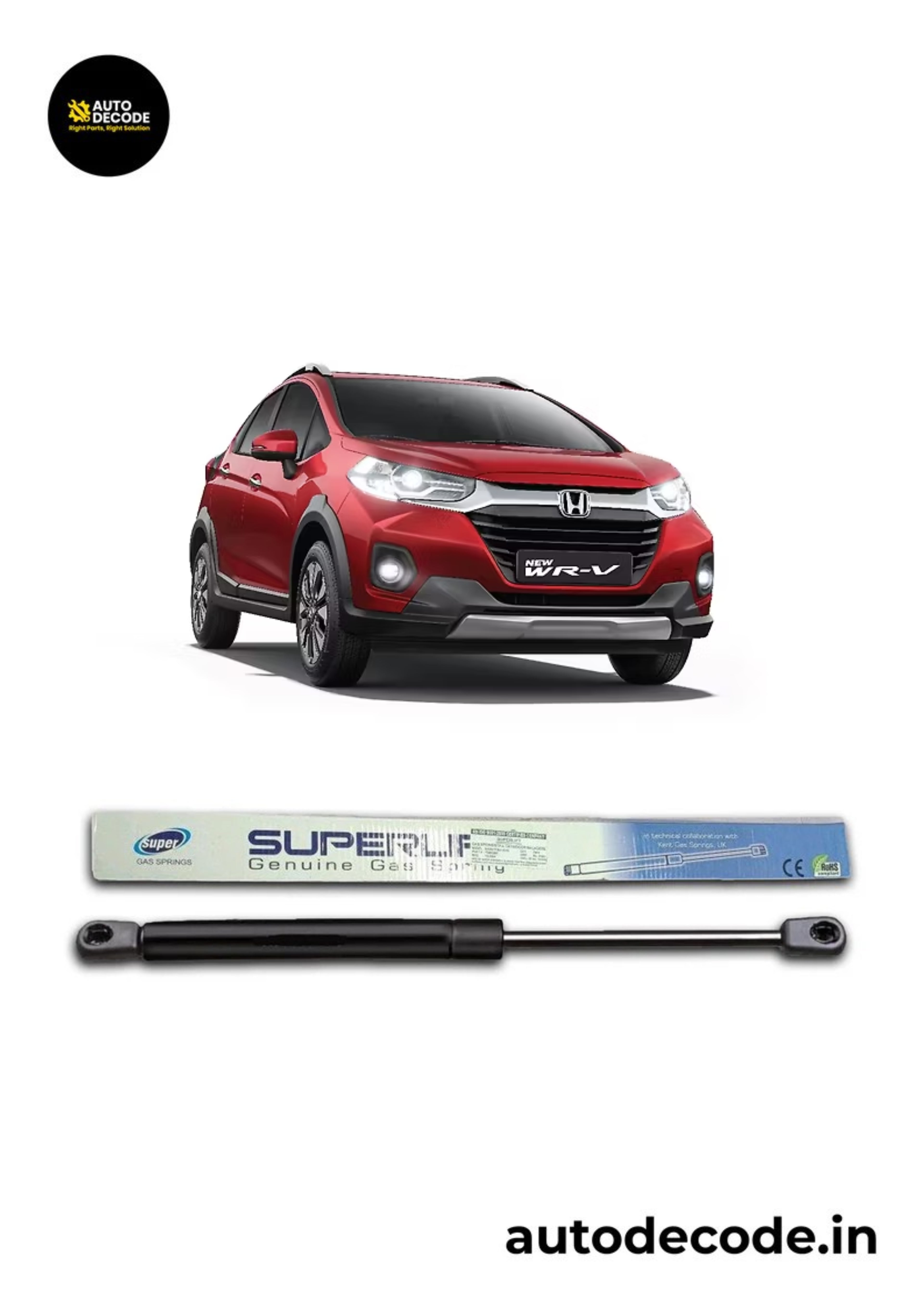 Boot Gas Struts for Honda WR-V | Dicky Lift Support | Set of 2