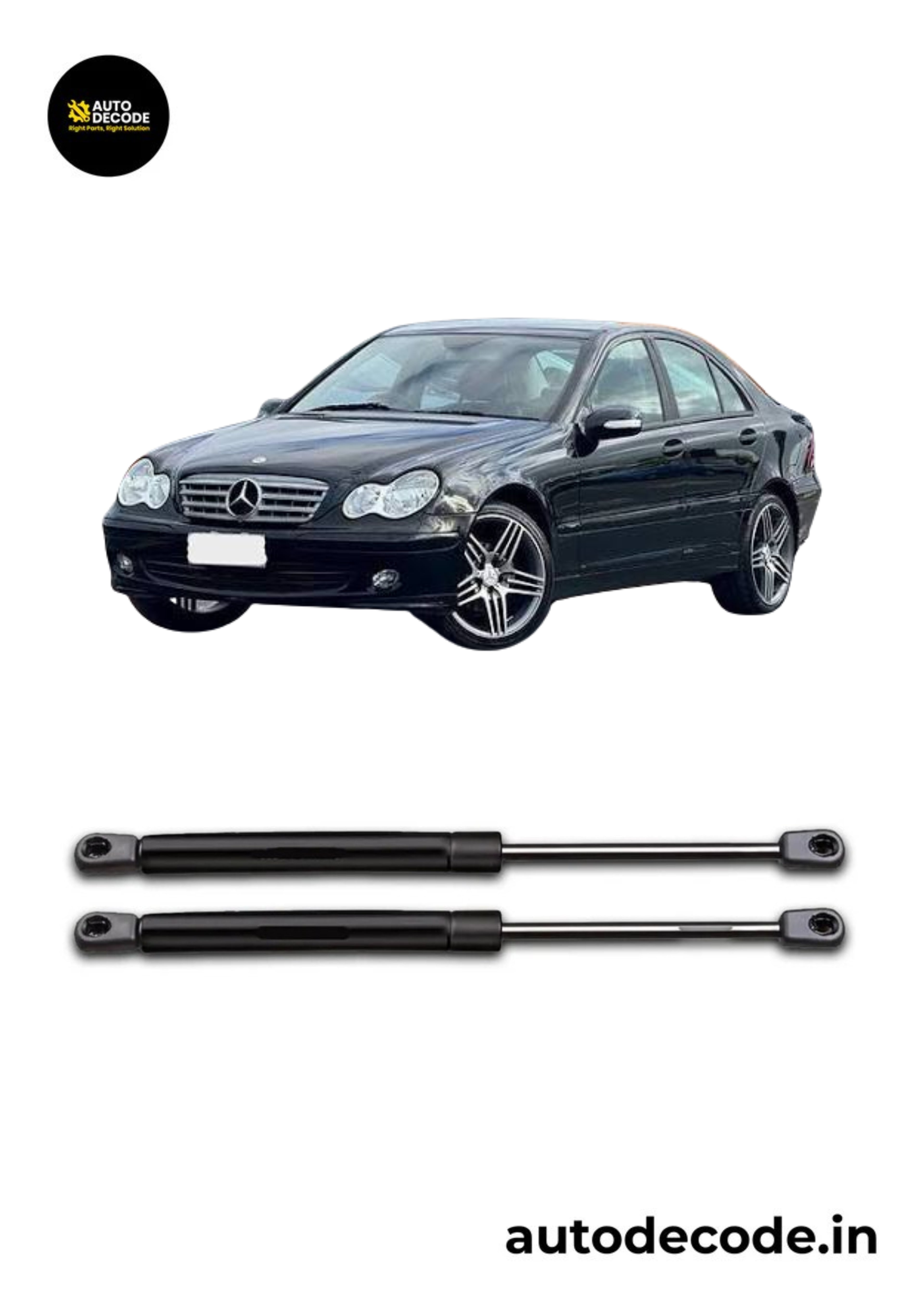 Right Boot Gas Strut for Mercedes Benz W203 | Dicky Lift Support | 1 Pc