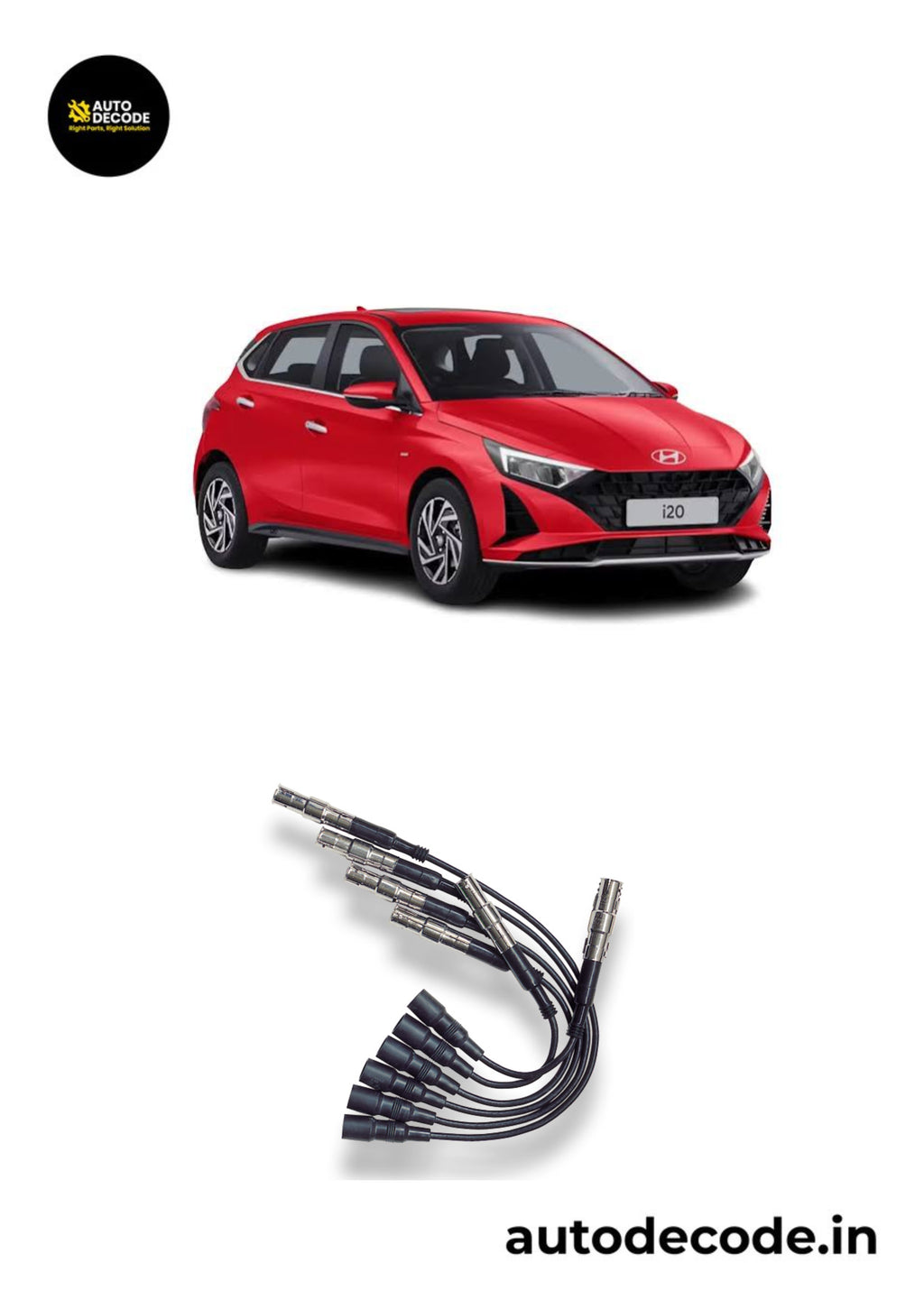 Ignition Cable Set for Hyundai i10, i20 and Xcent Kappa