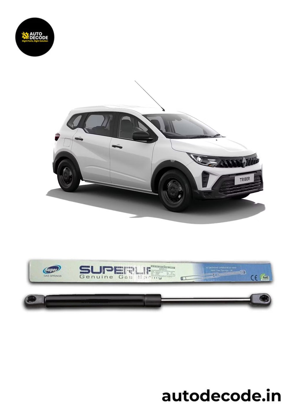 Boot Gas Struts for Renault Triber | Dicky Lift Support | Set of 2