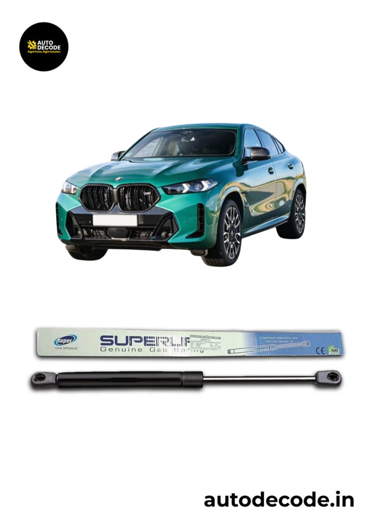 Electric Boot Shockers for BMW X6 | Dicky Lift Support | Set of 2