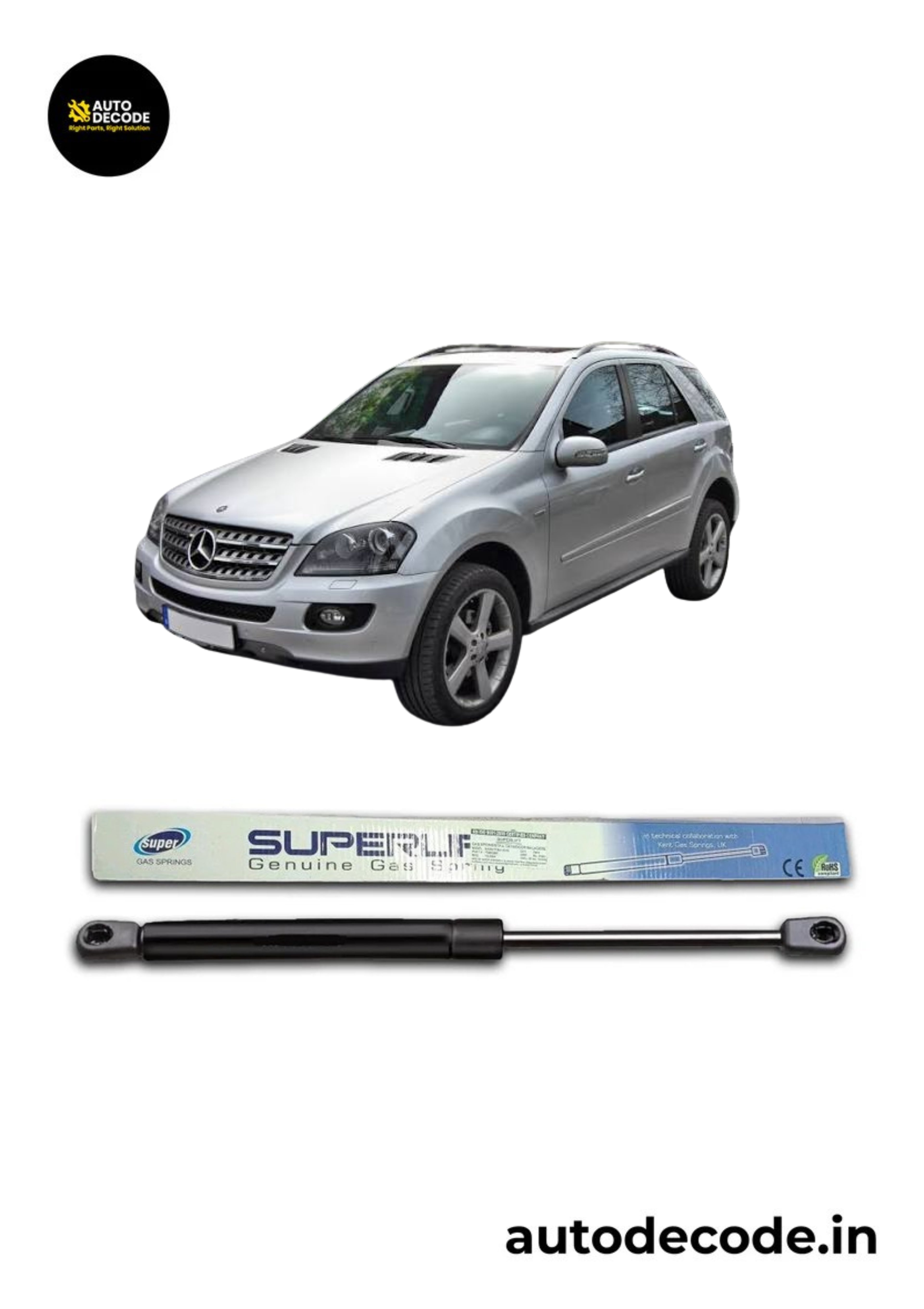 Boot Gas Struts for Mercedes Benz W164 | Dicky Lift Support | Set of 2