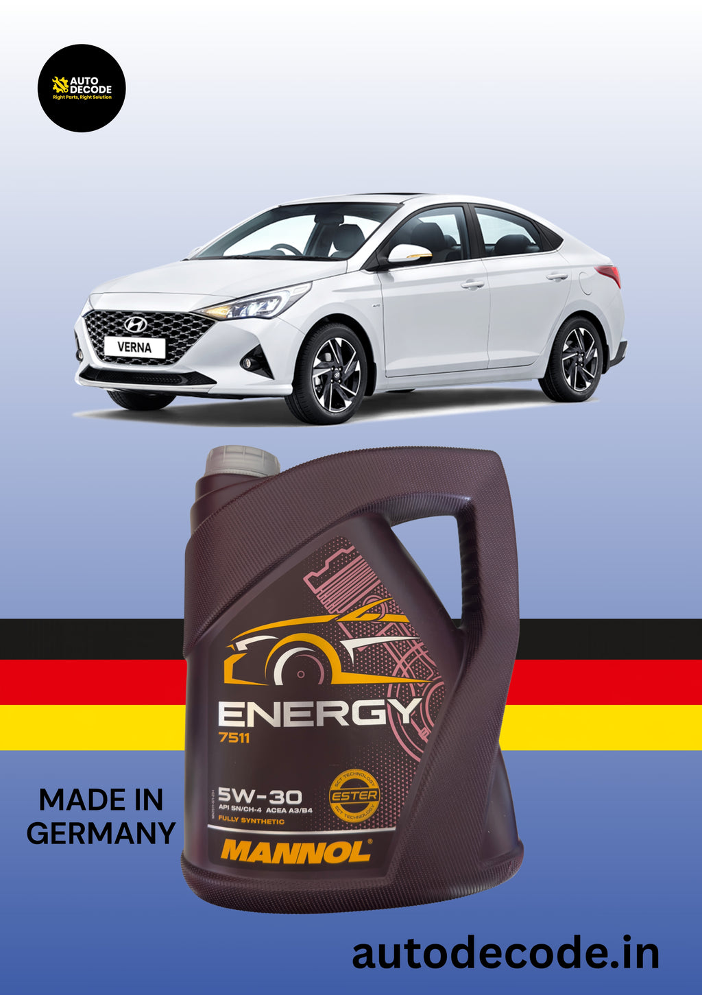 Hyundai Verna Diesel 10,000 km Service Kit (2018 & Above)