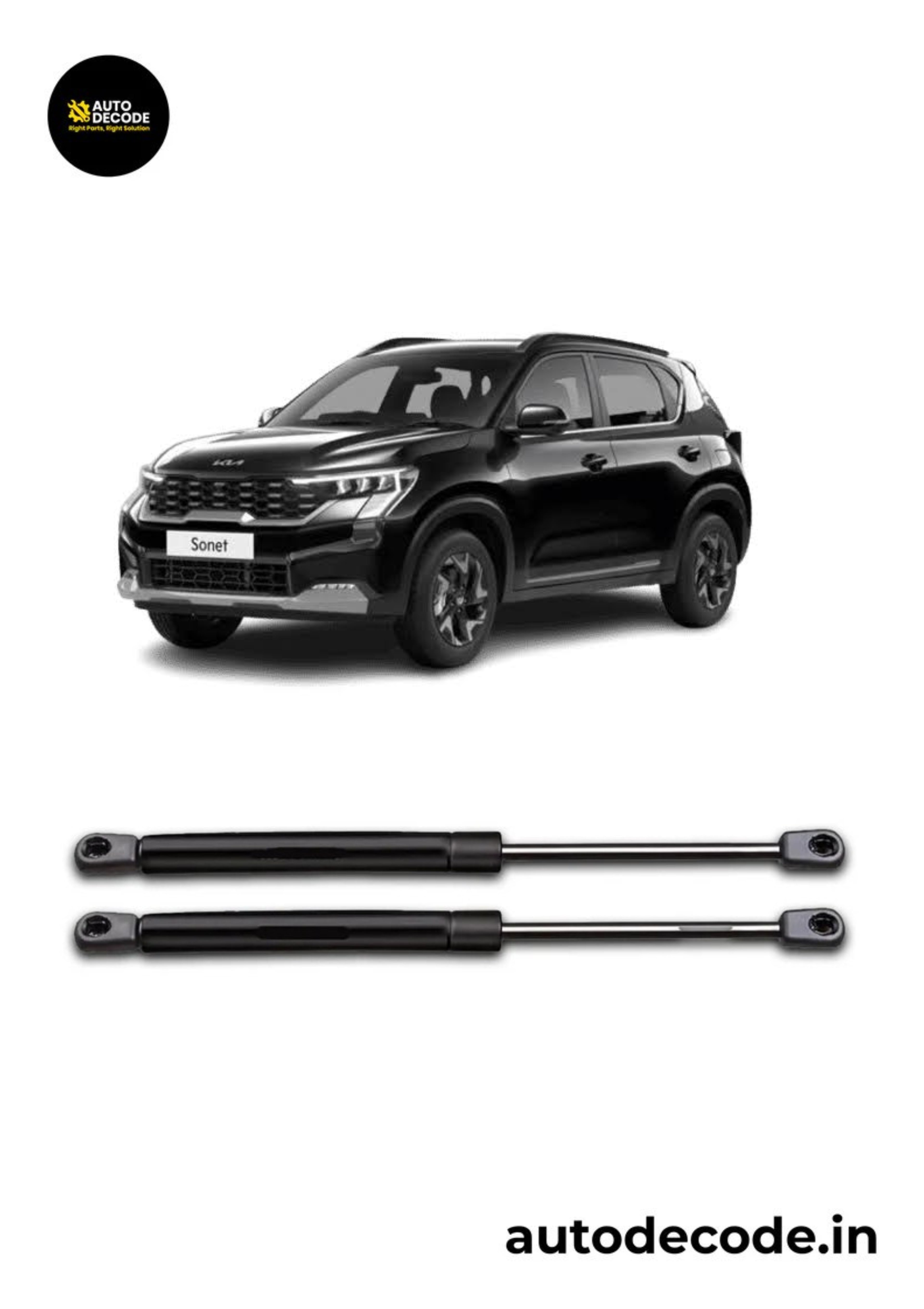 Boot Gas Struts for Kia Sonet | Dicky Lift Support | Set of 2