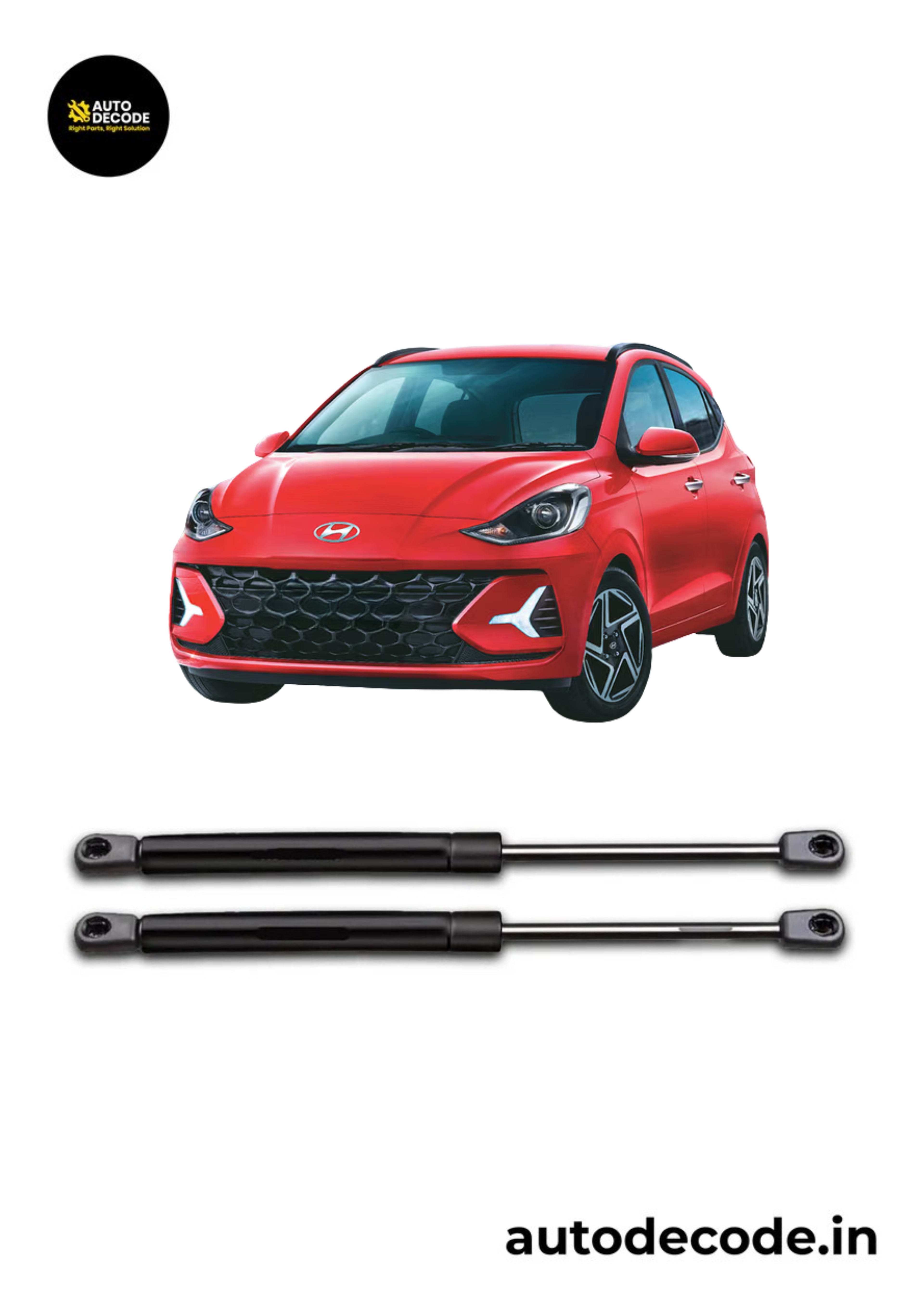 Boot Gas Struts for Hyundai Santro 2021 | Dicky Lift Support | Set of 2