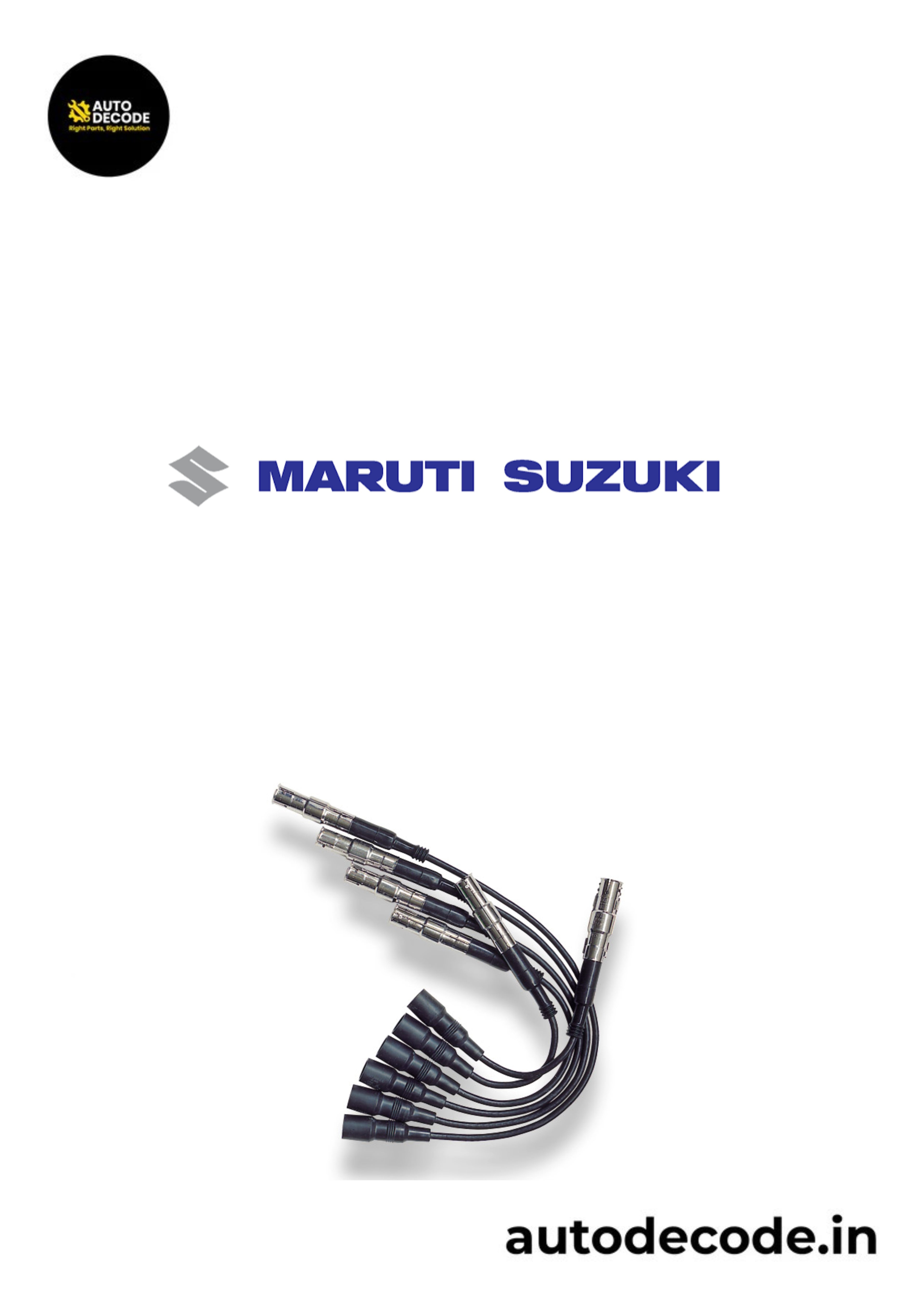 Ignition Cable Set for Maruti Wagon R, Alto 1.1 and Swift