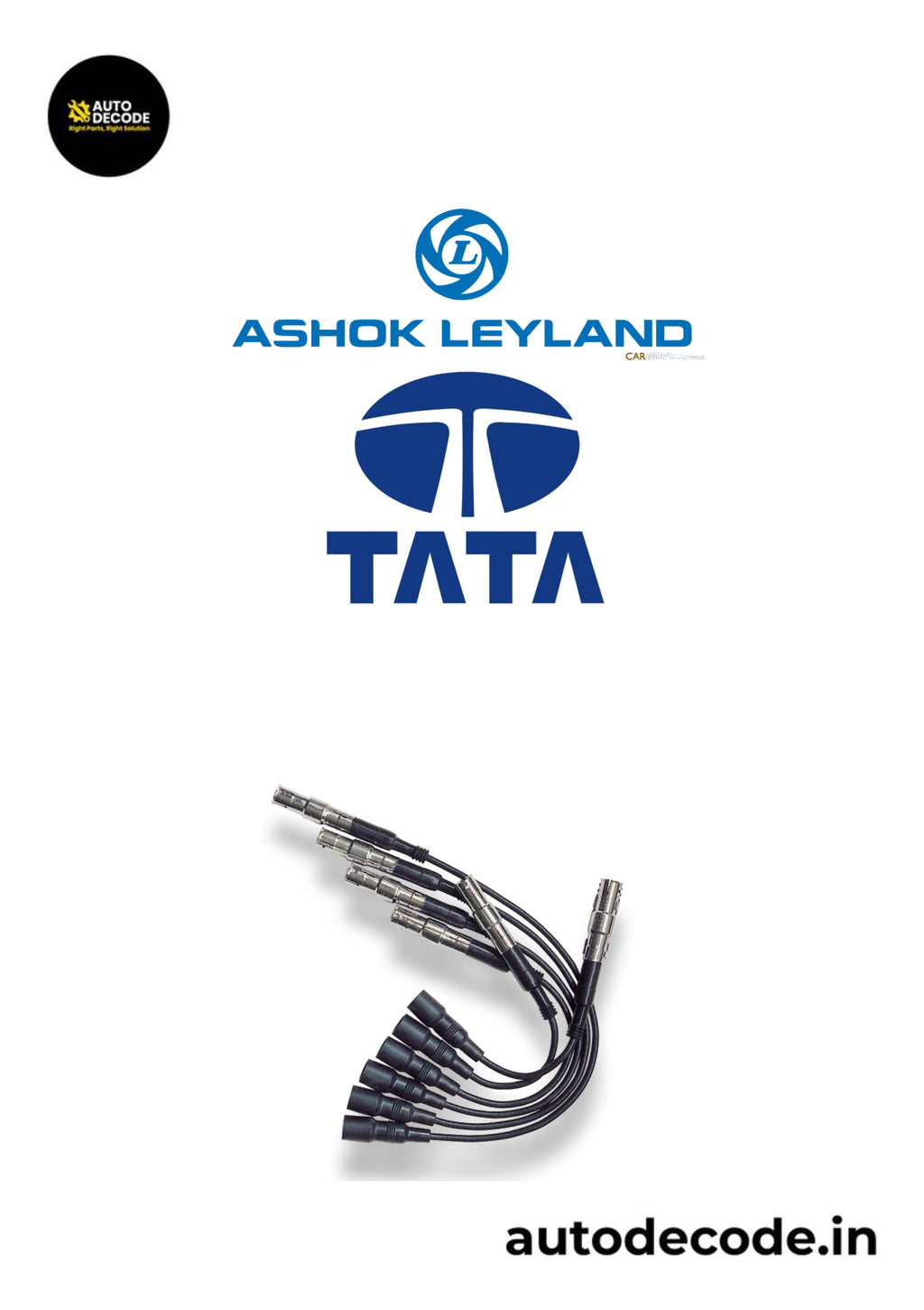 Ignition Cable Set for Tata Ace / Tata Ace Gold / Ashok Leyland Dost CNG