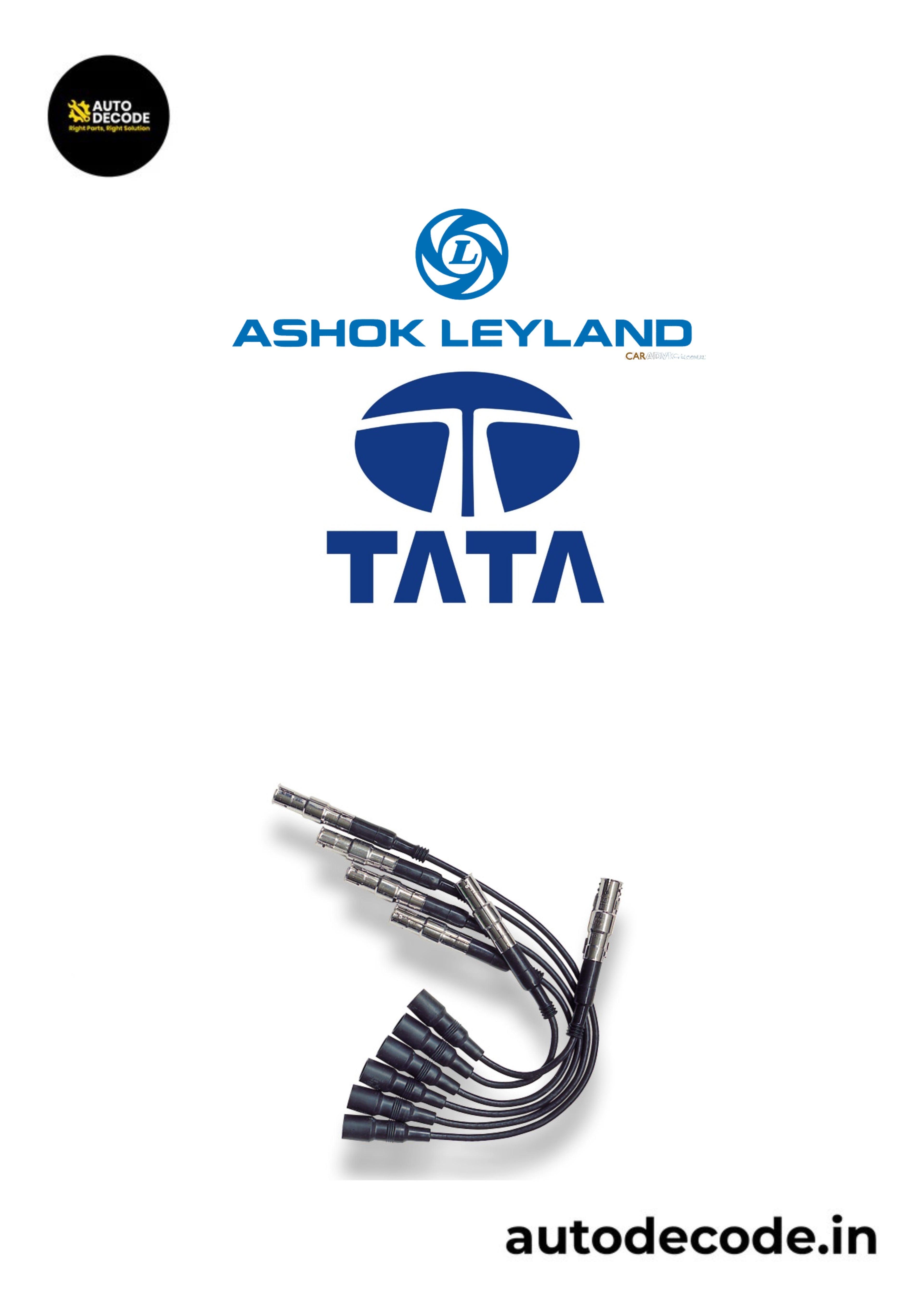 Ignition Cable Set for Tata Ace / Tata Ace Gold / Ashok Leyland Dost CNG