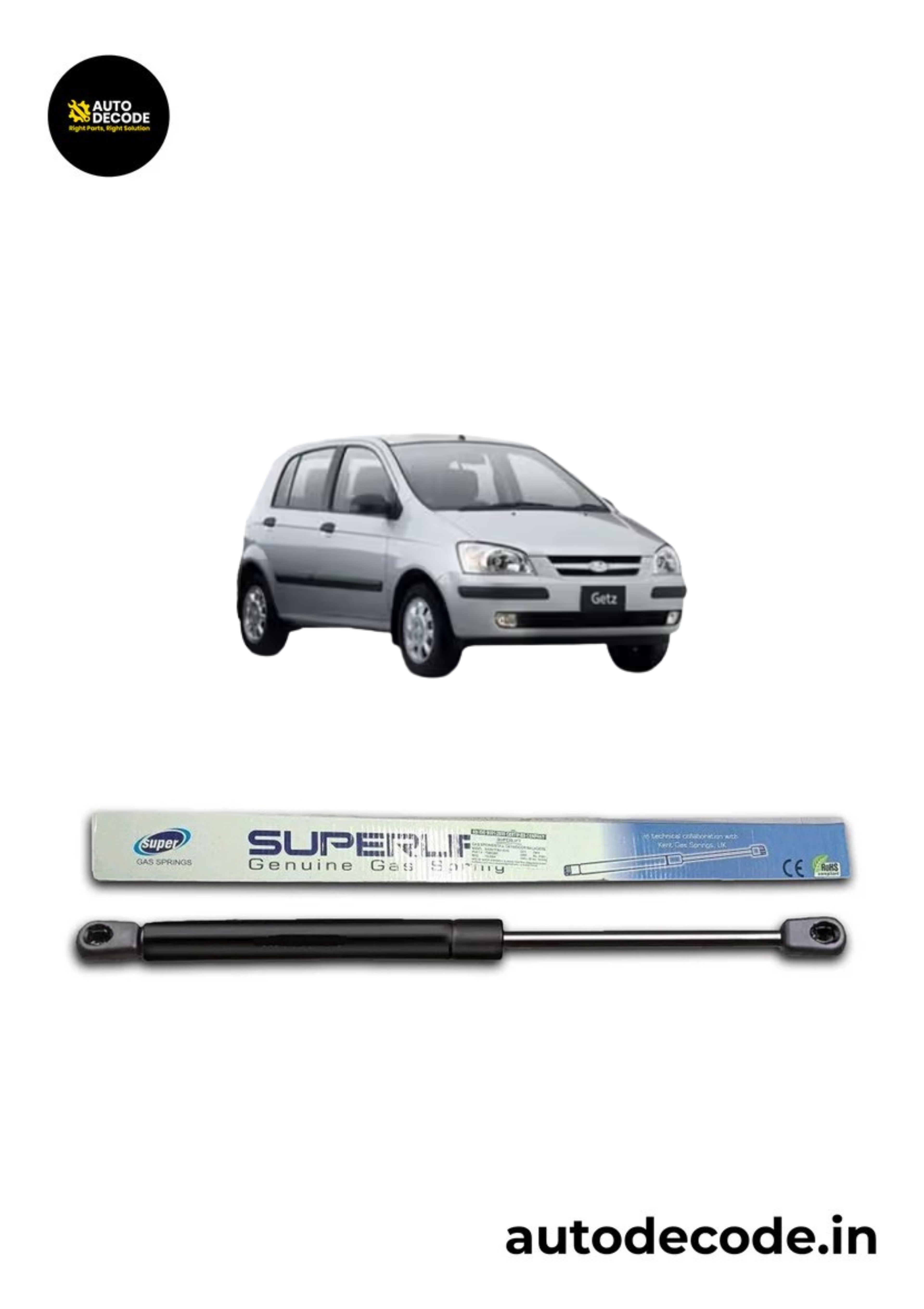 Boot Gas Struts for Hyundai Getz | Dicky Lift Support | Set of 2