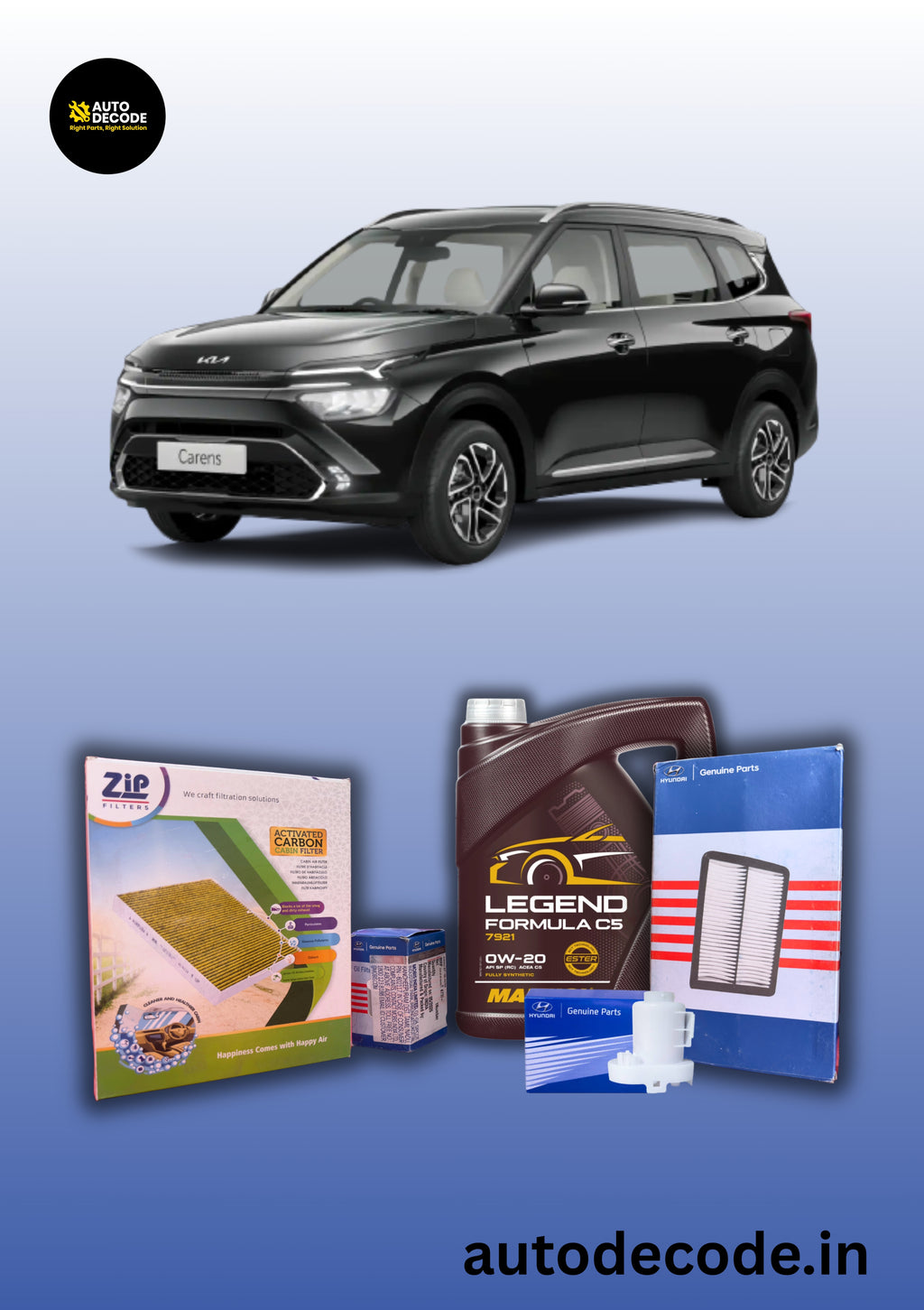 Kia Carens Diesel 10,000 km Service Kit